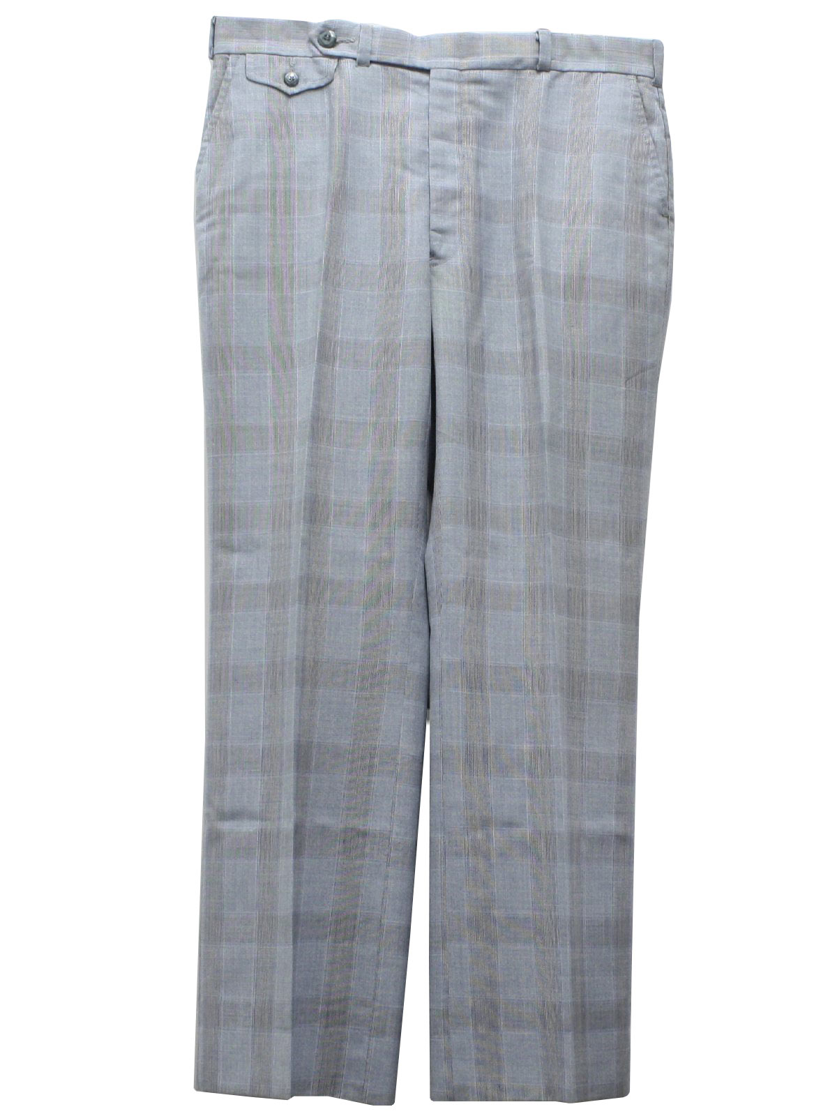 Retro 1970s Pants: 70s -Missing Label- Mens shaded blue, off white and ...