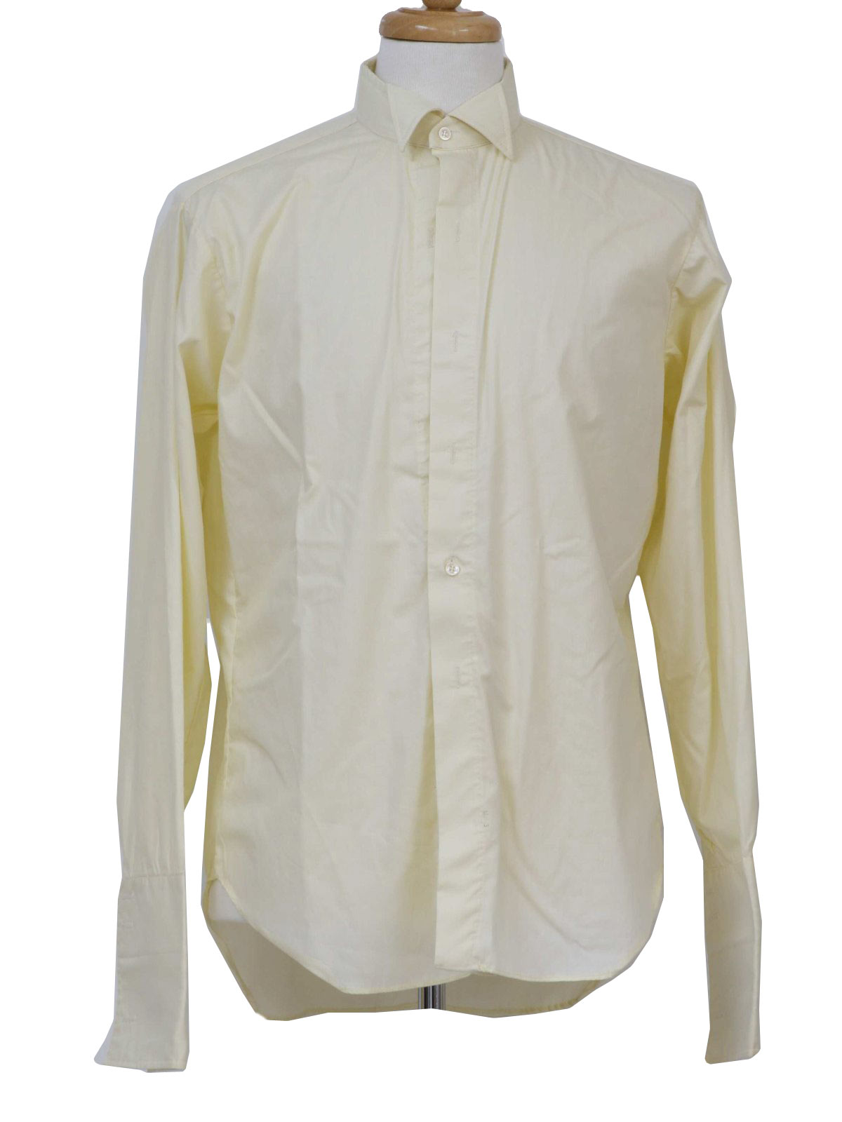1980's Shirt (LM Fashions): 80s -LM Fashions- Mens light yellow ...
