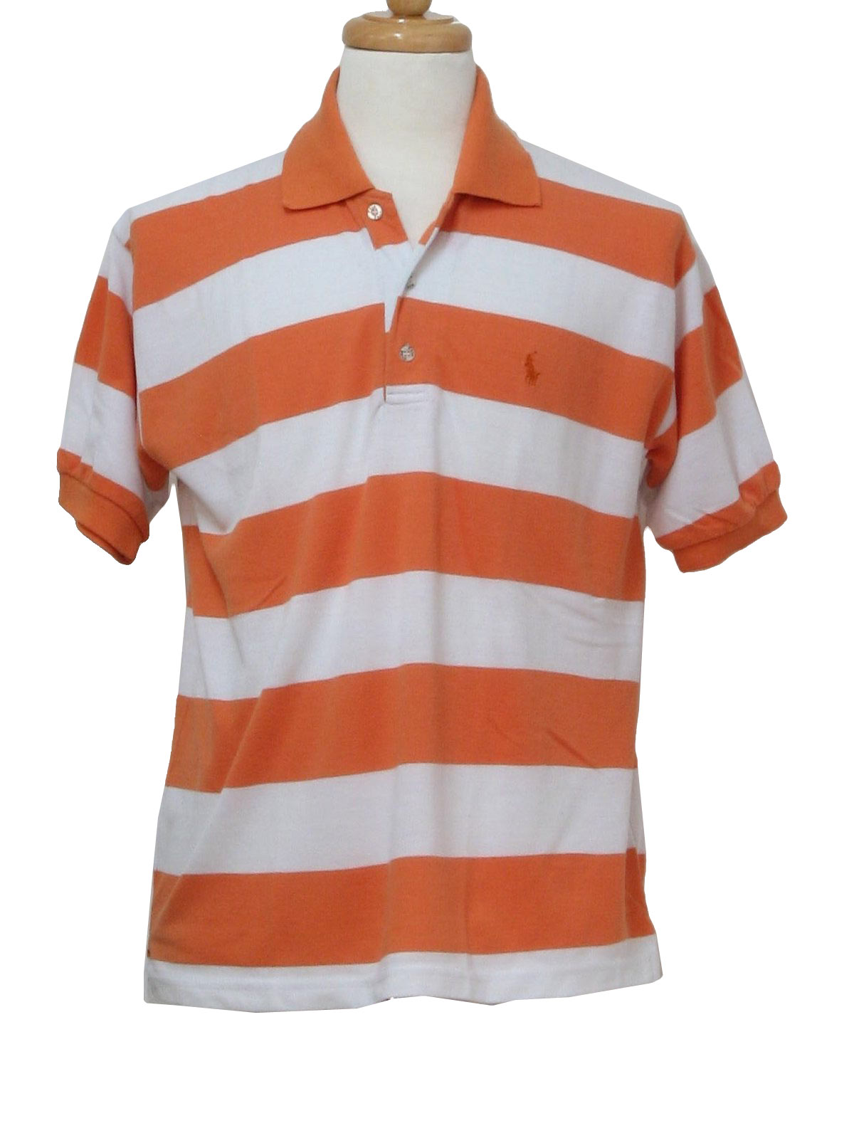 Download Polo 1980s Vintage Shirt: 80s -Polo- Mens white and orange ...