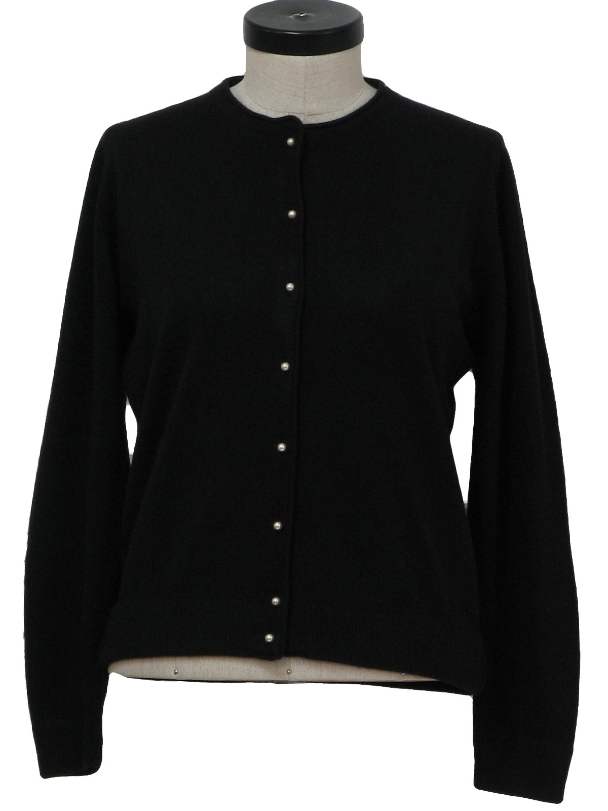 60's Vintage Caridgan Sweater: 60s -Designers Originals- Womens black ...
