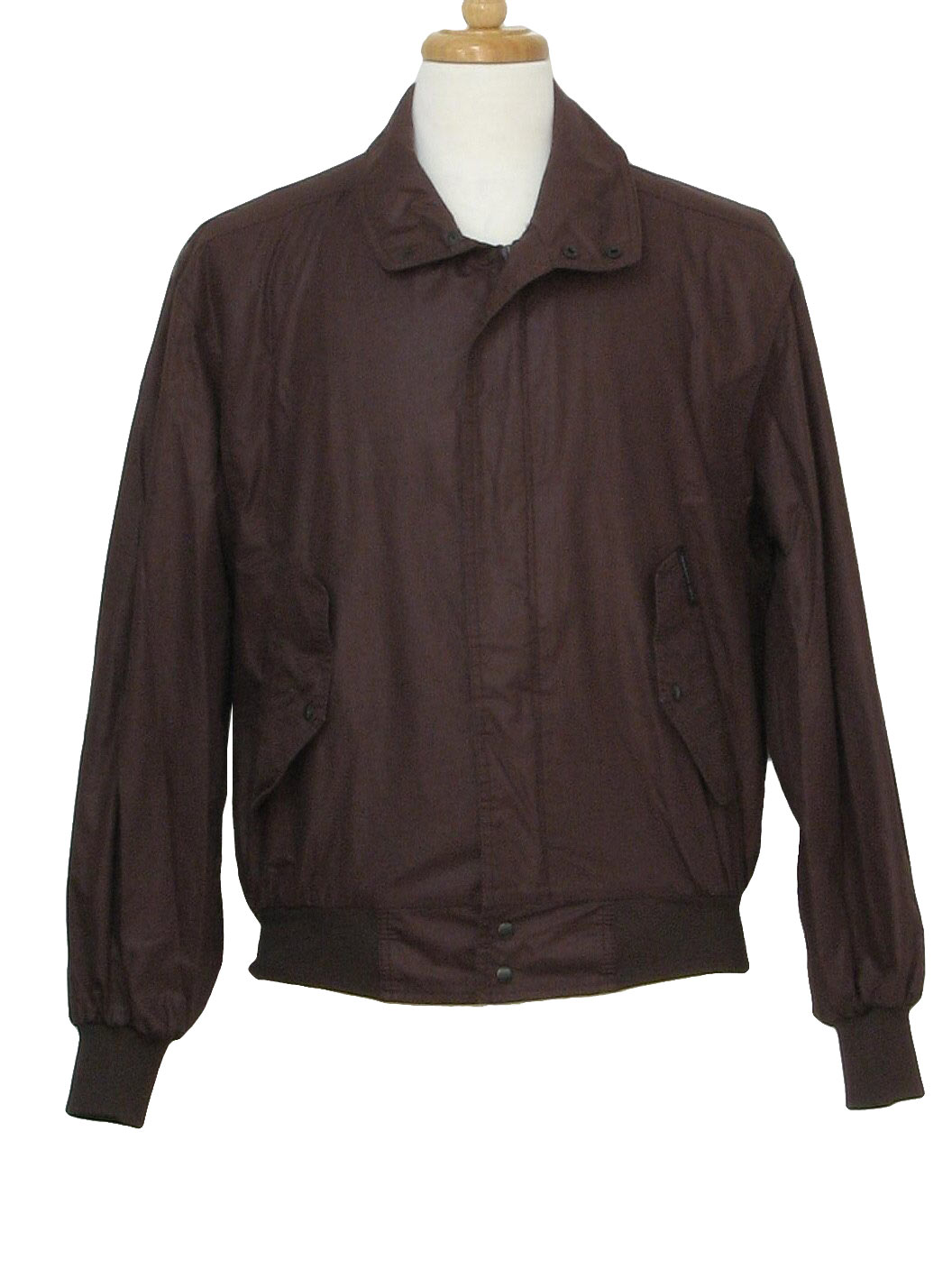 80s Jacket (Members Only): 80s -Members Only- Mens dark brown zip front ...