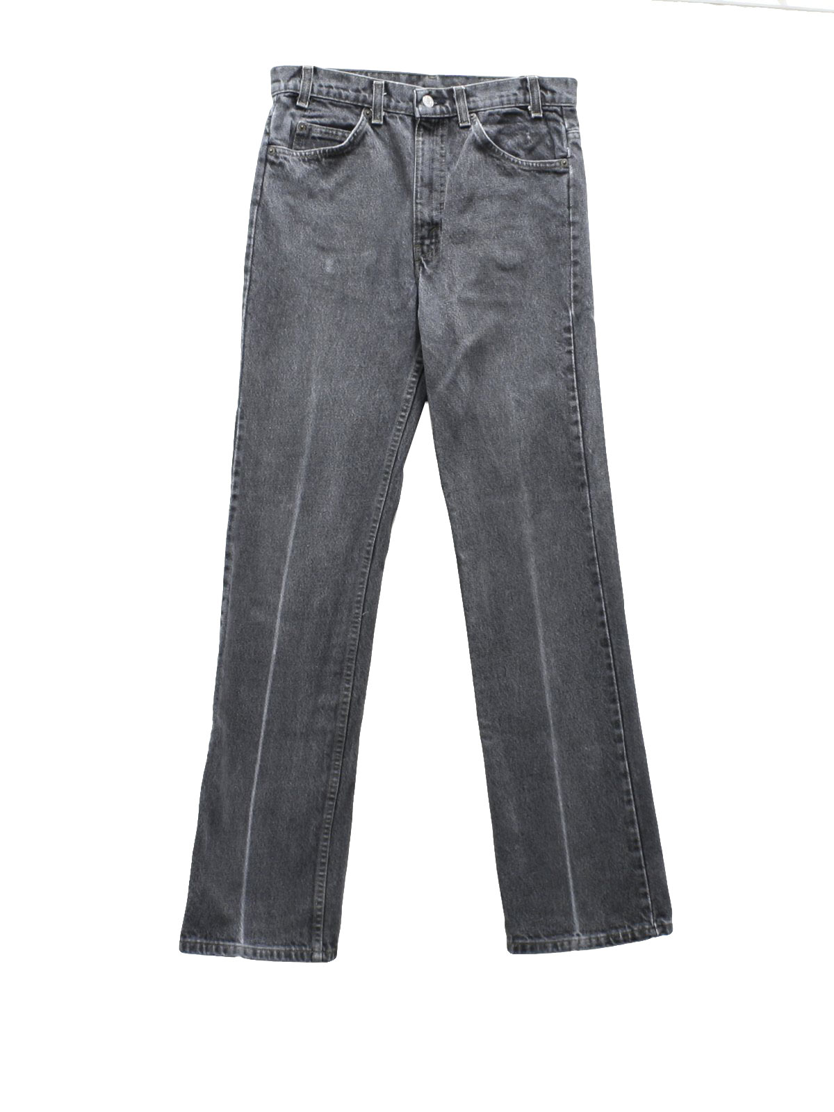 80's Flared Pants / Flares: 80s -Levis Mens grey faded cotton denim 517 ...