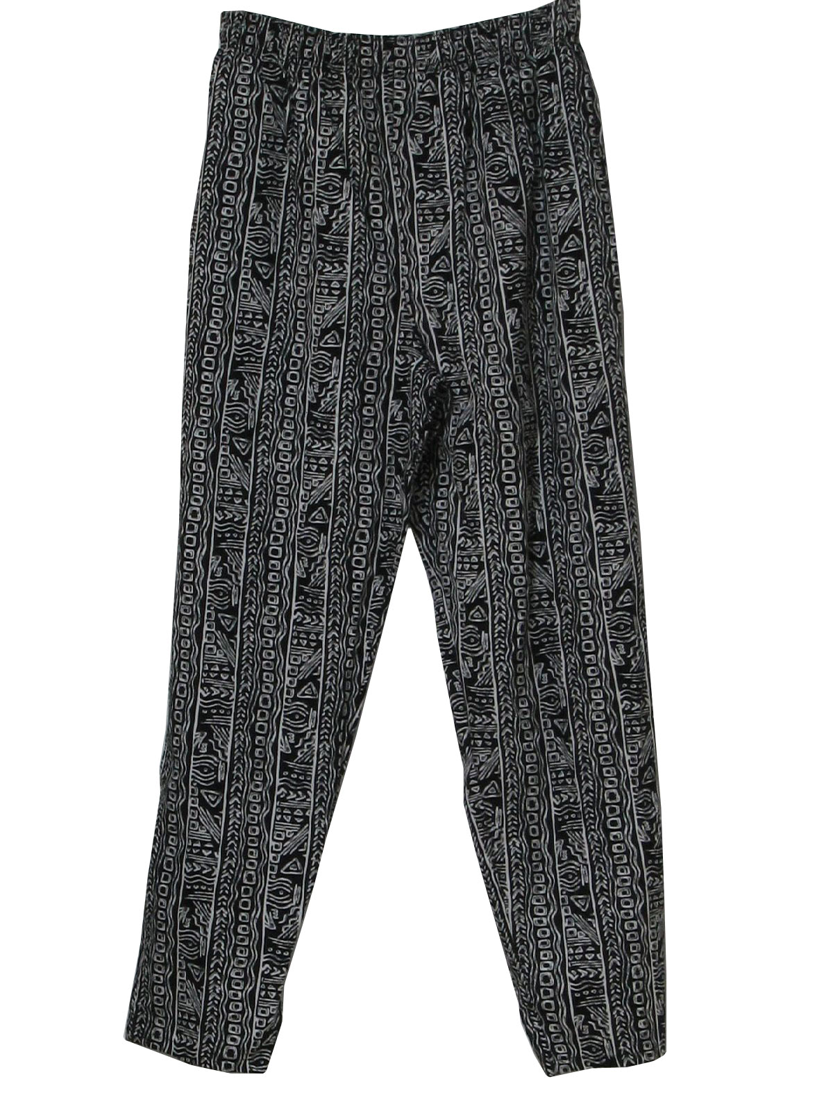 80's Vintage Pants: 80s vintage -Missing Label- Unisex black and white ...