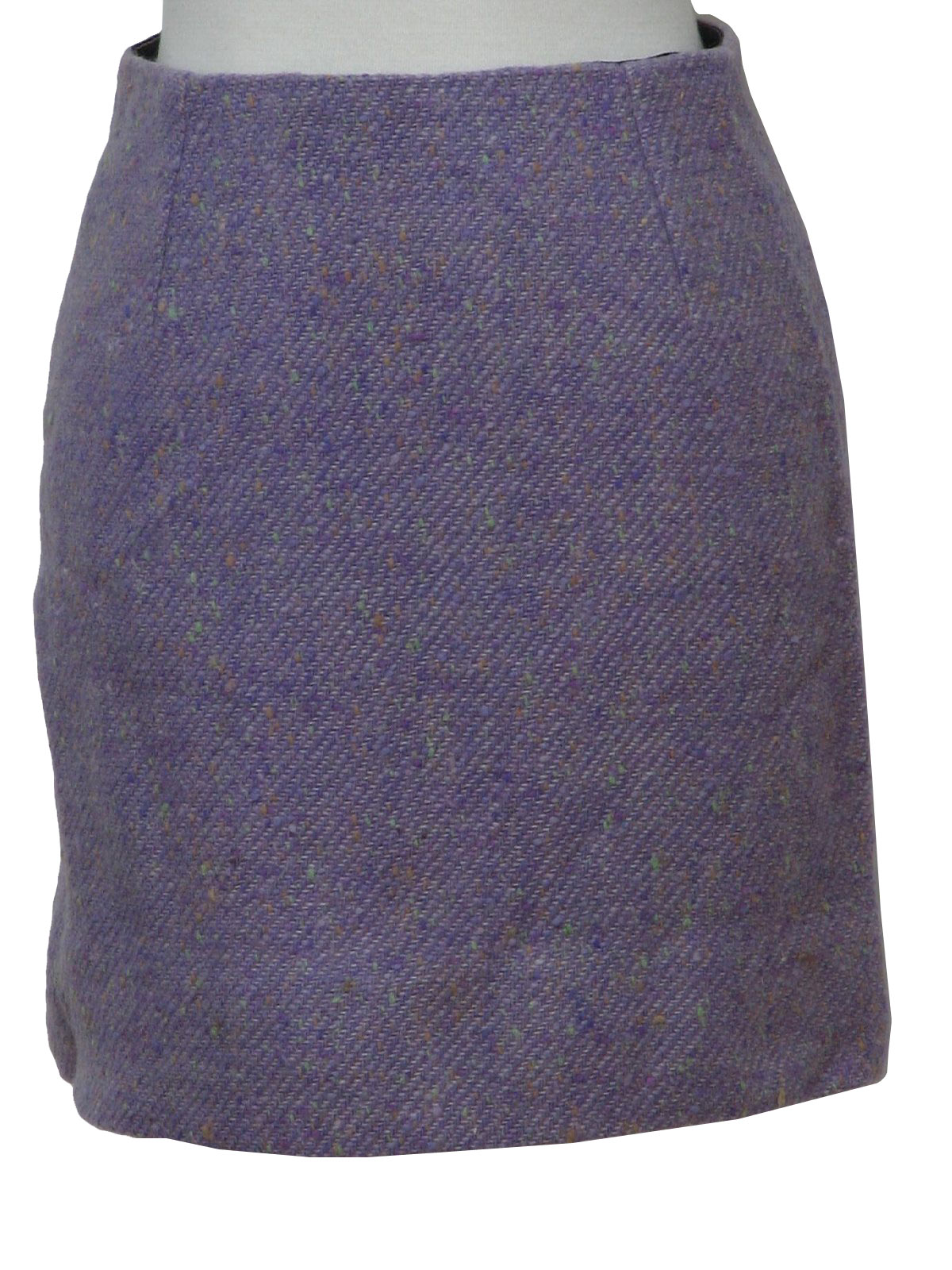 Retro 70s Mini Skirt: 70s -No Label- Womens unlined, wool, mini skirt ...