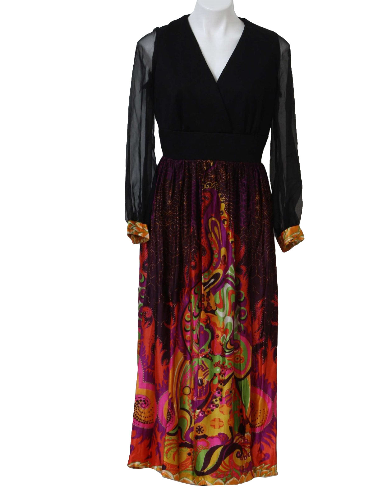 Vickie Vaughn 70's Vintage Disco Dress: 70s -Vickie Vaughn- Womens ...