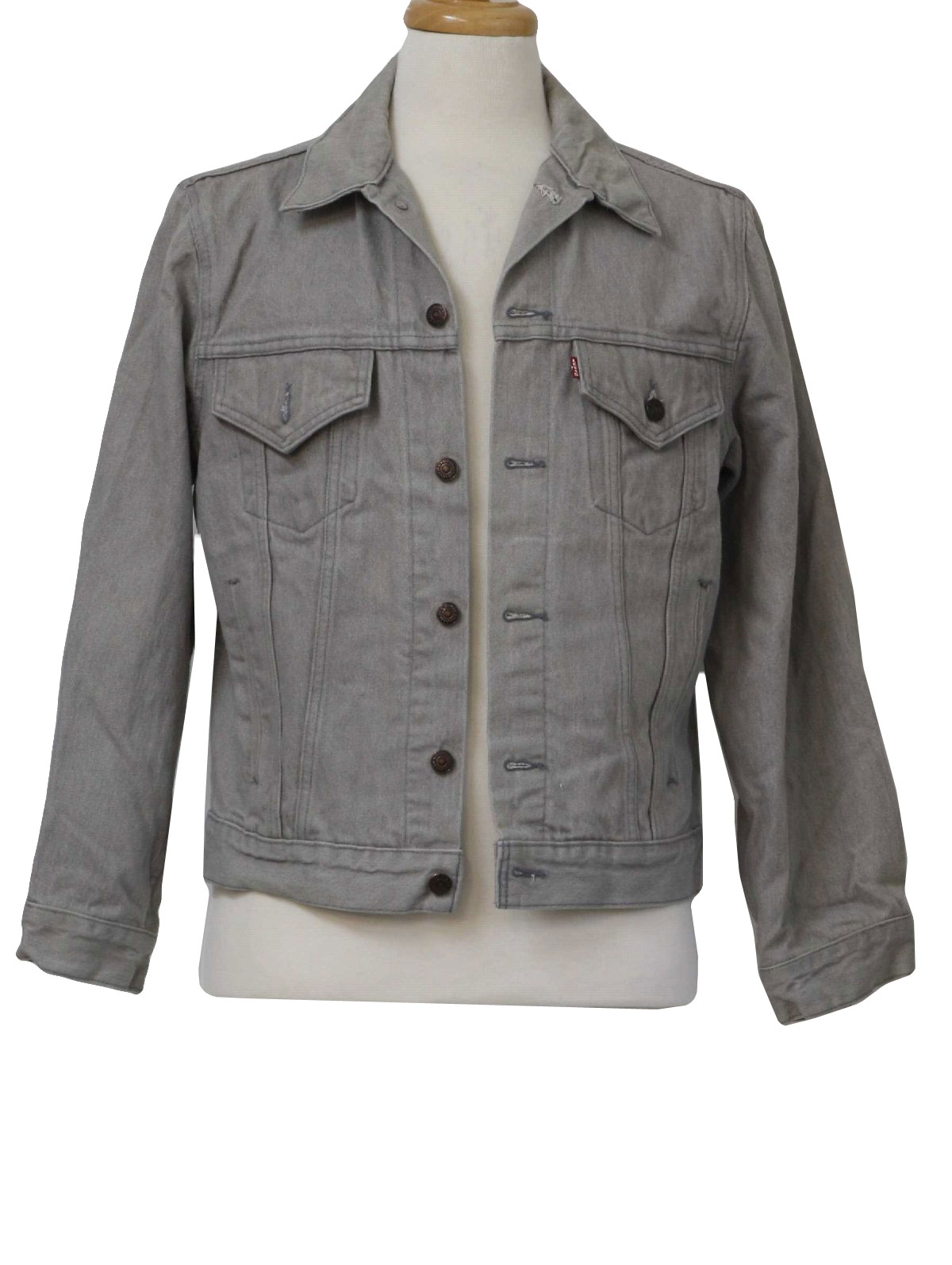 levi's grey jean jacket