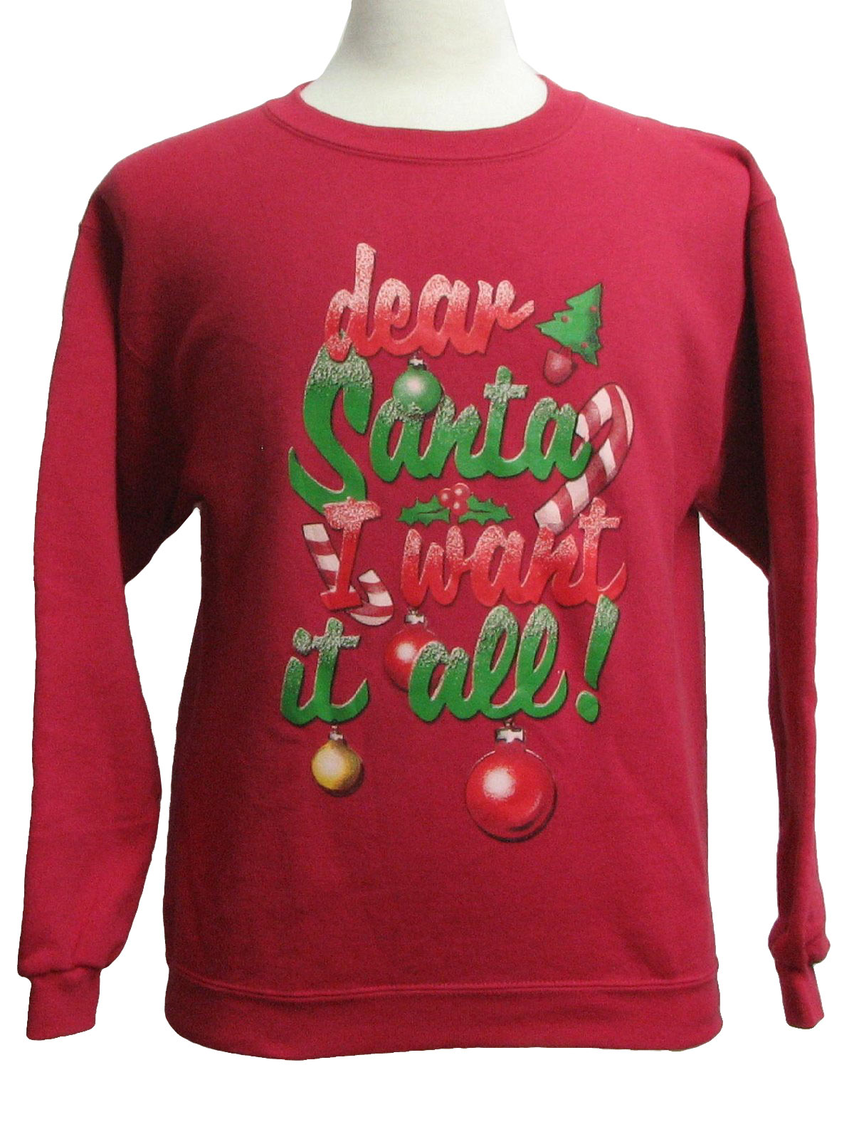 Ugly Christmas Sweatshirt: -Missing Label- Unisex pink, red, green ...