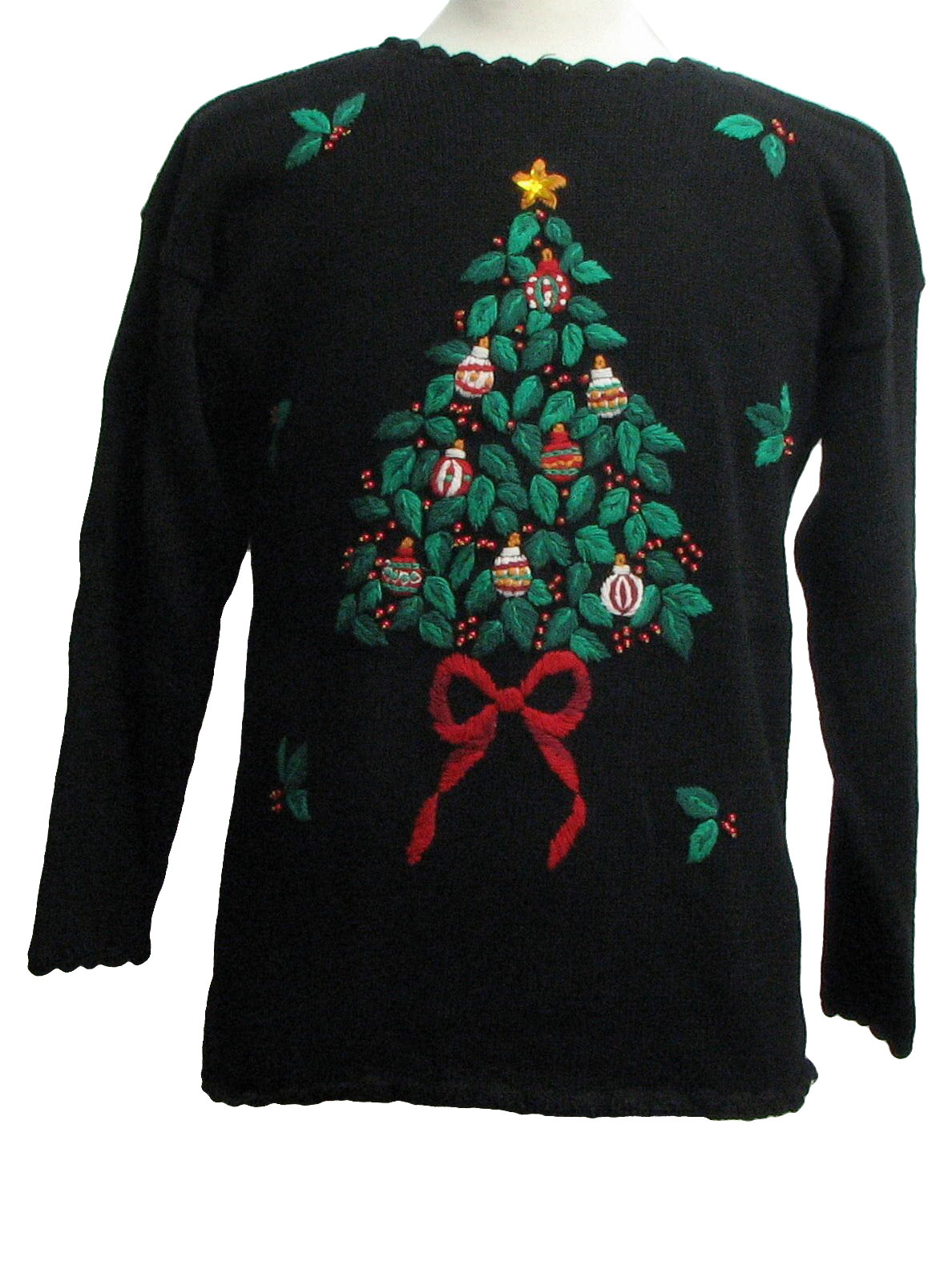 Womens Ugly Christmas Sweater: -Nutcracker- Womens black background ...