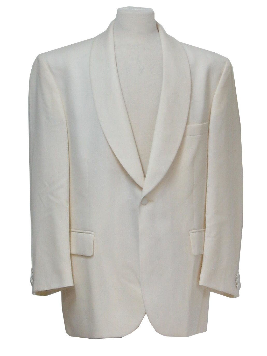 Vintage Bill Blass 80's Jacket: 80s -Bill Blass- Mens white wool ...