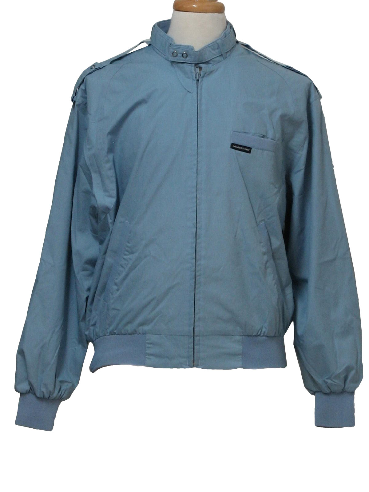 Retro 1980's Jacket (Members Only) : 80s -Members Only- Mens light blue ...