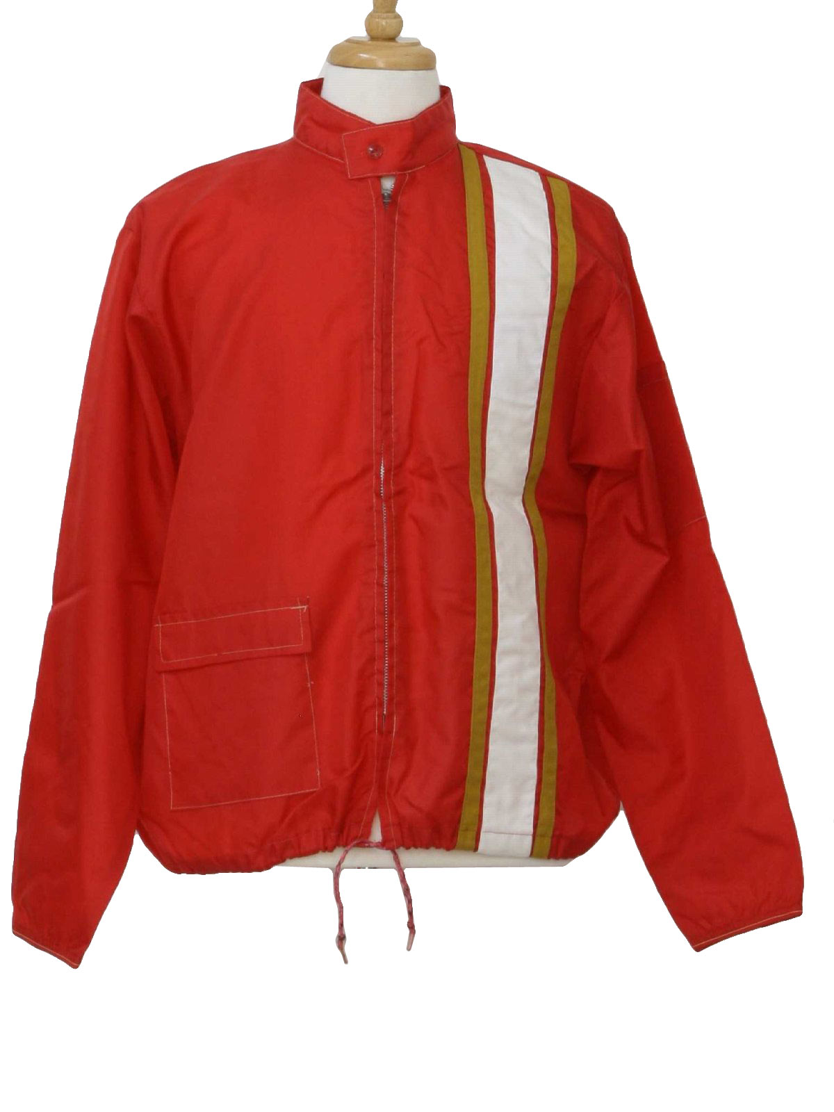 Vintage Sportswear 60's Jacket: 60s -Sportswear- Mens red, old gold and ...