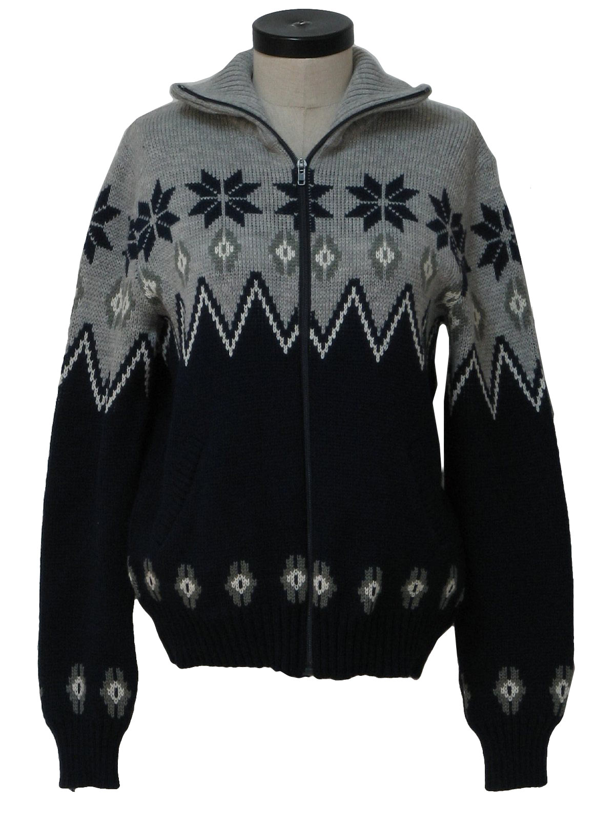 1980's Sweater (Haband): 80s authentic vintage -Haband- Womens navy ...