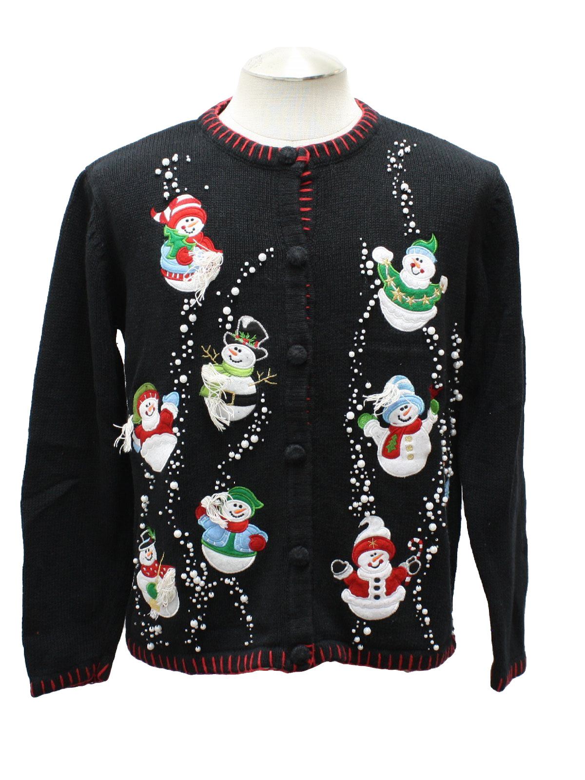 Ugly Christmas Cardigan Sweater: -Basic Editions- Unisex black ...