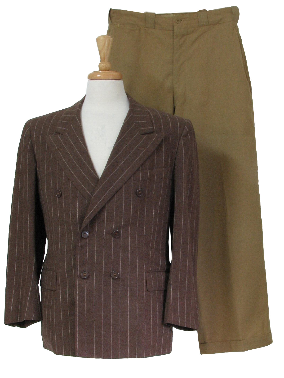 30's Vintage Suit: Late 30s -Brooks Brothers- Mens two piece 30s