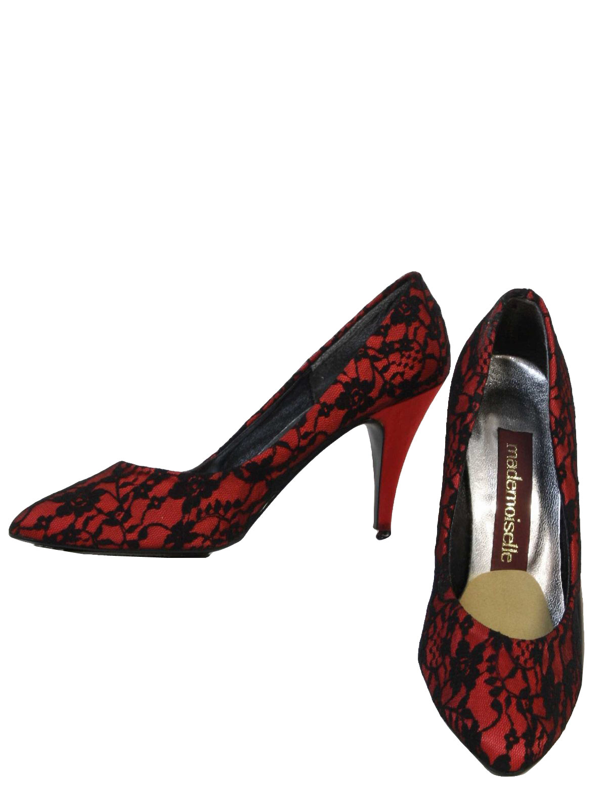 black and red shoes heels