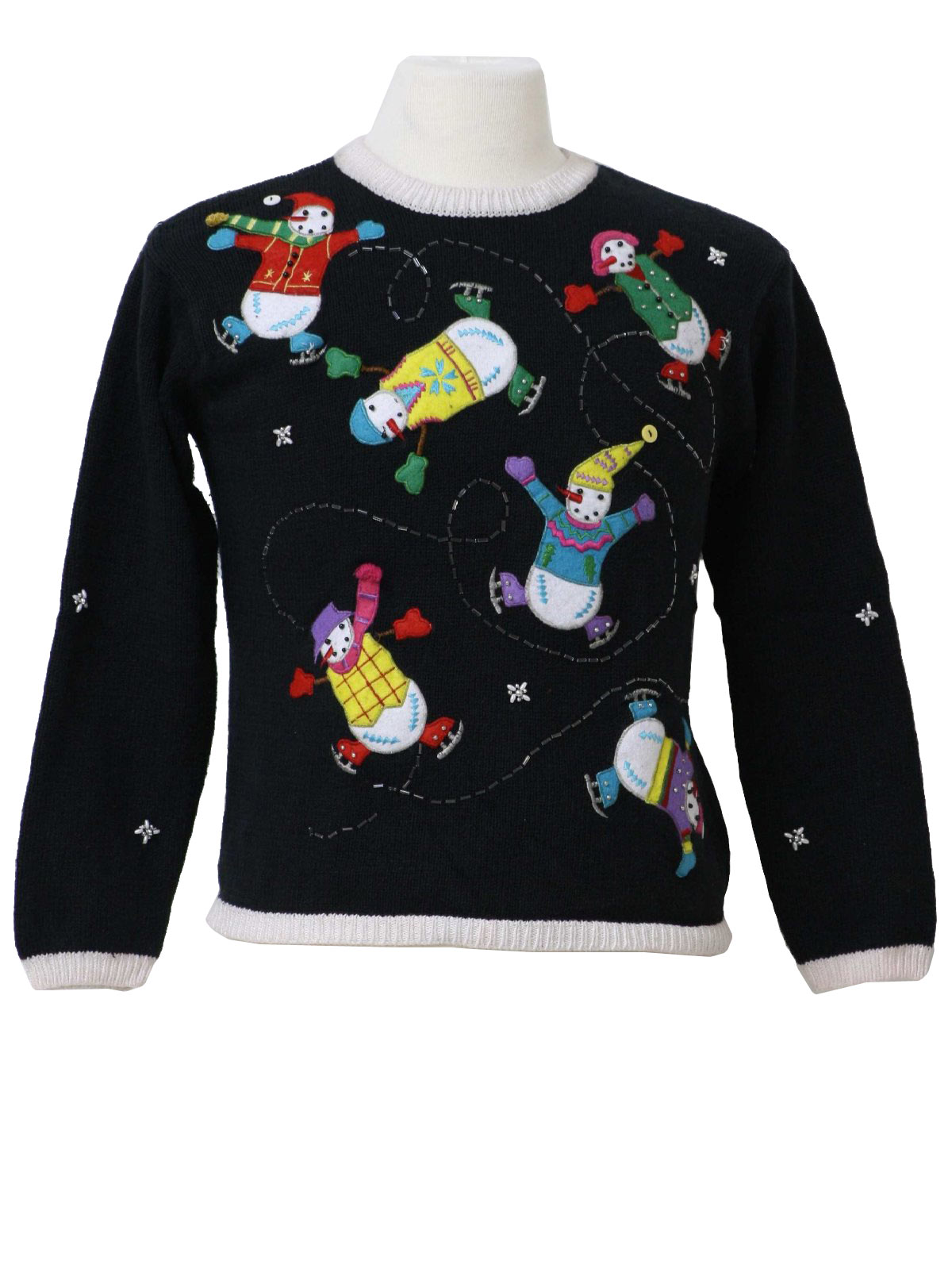 Womens/Childs Ugly Christmas Sweater: -Maxwell Jason- Girls black ...