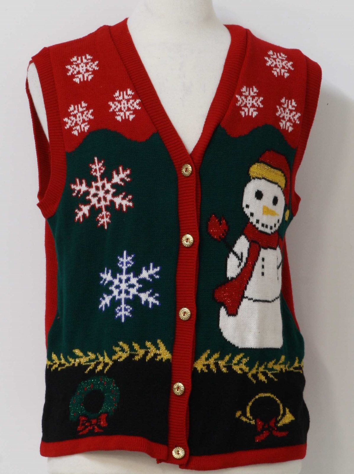 1980s Vintage Ugly Christmas Sweater Vest: 80s vintage style -Style ...