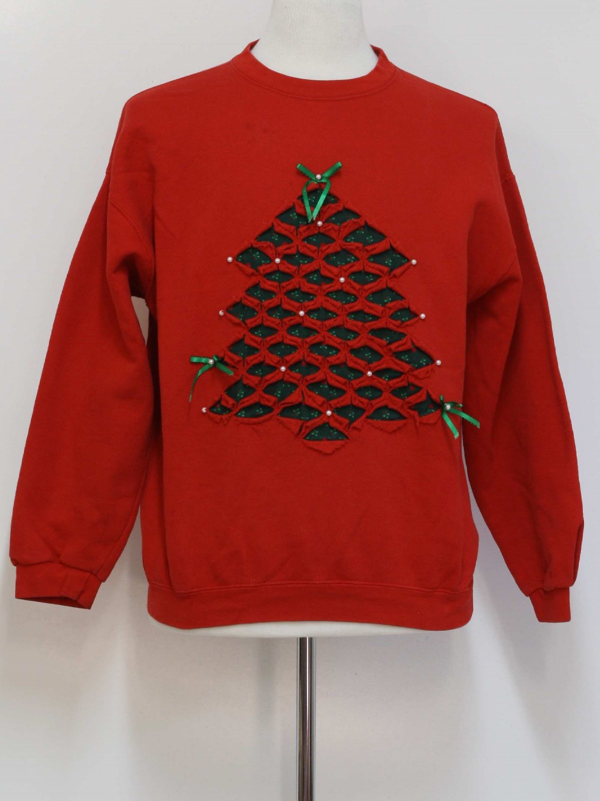 Totally 80s Style Ugly Christmas Sweatshirt: -Hanes- Unisex red ...