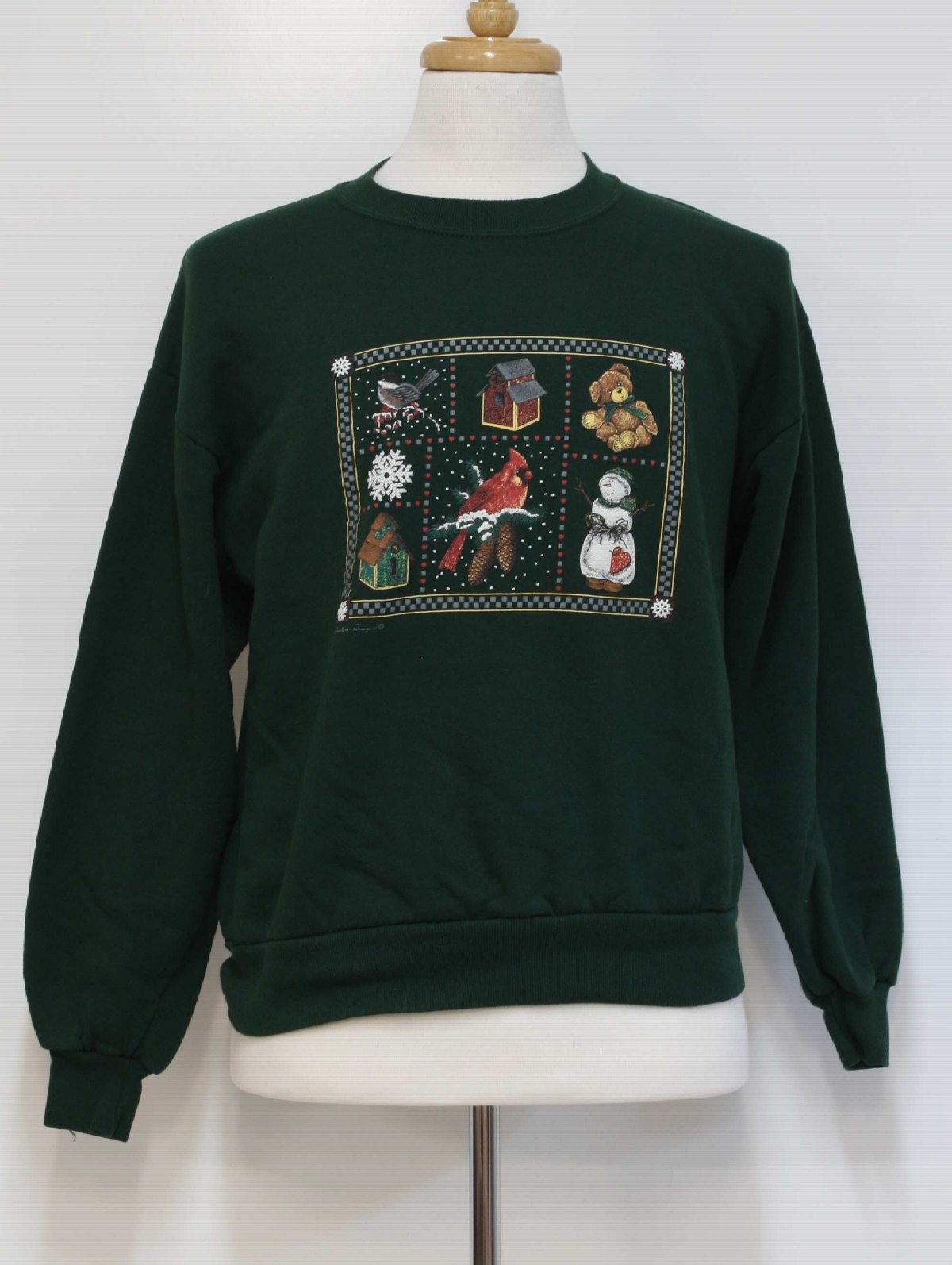 Ugly Christmas Sweatshirt: -Northcrest- Unisex green background ...