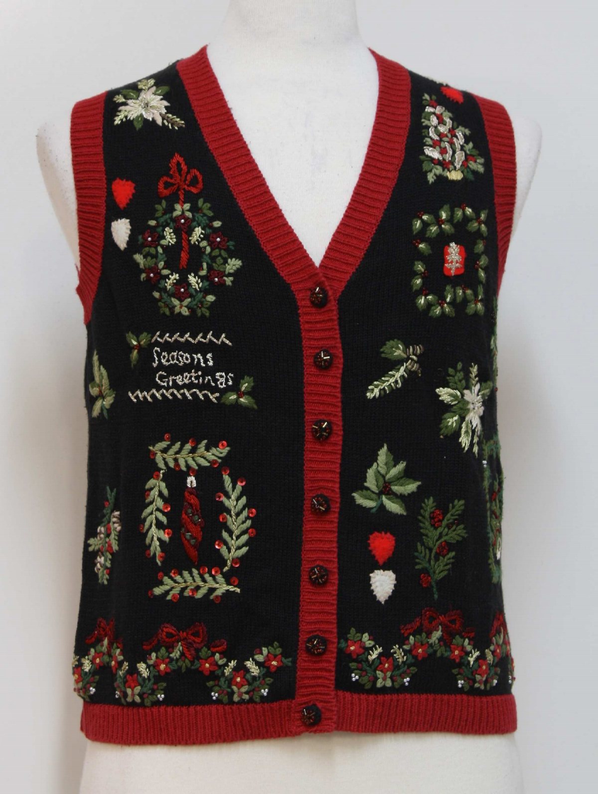 Womens Country Kitsch Ugly Christmas Sweater Vest: -Heirloom ...