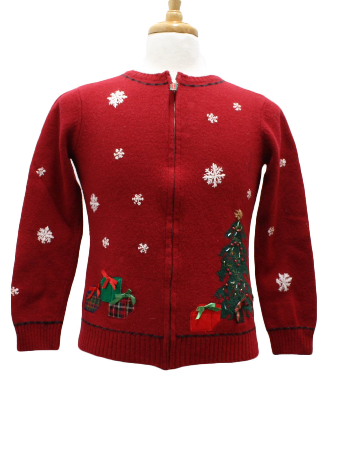 Womens/Girls Ugly Christmas Sweater Charter Club Girls red