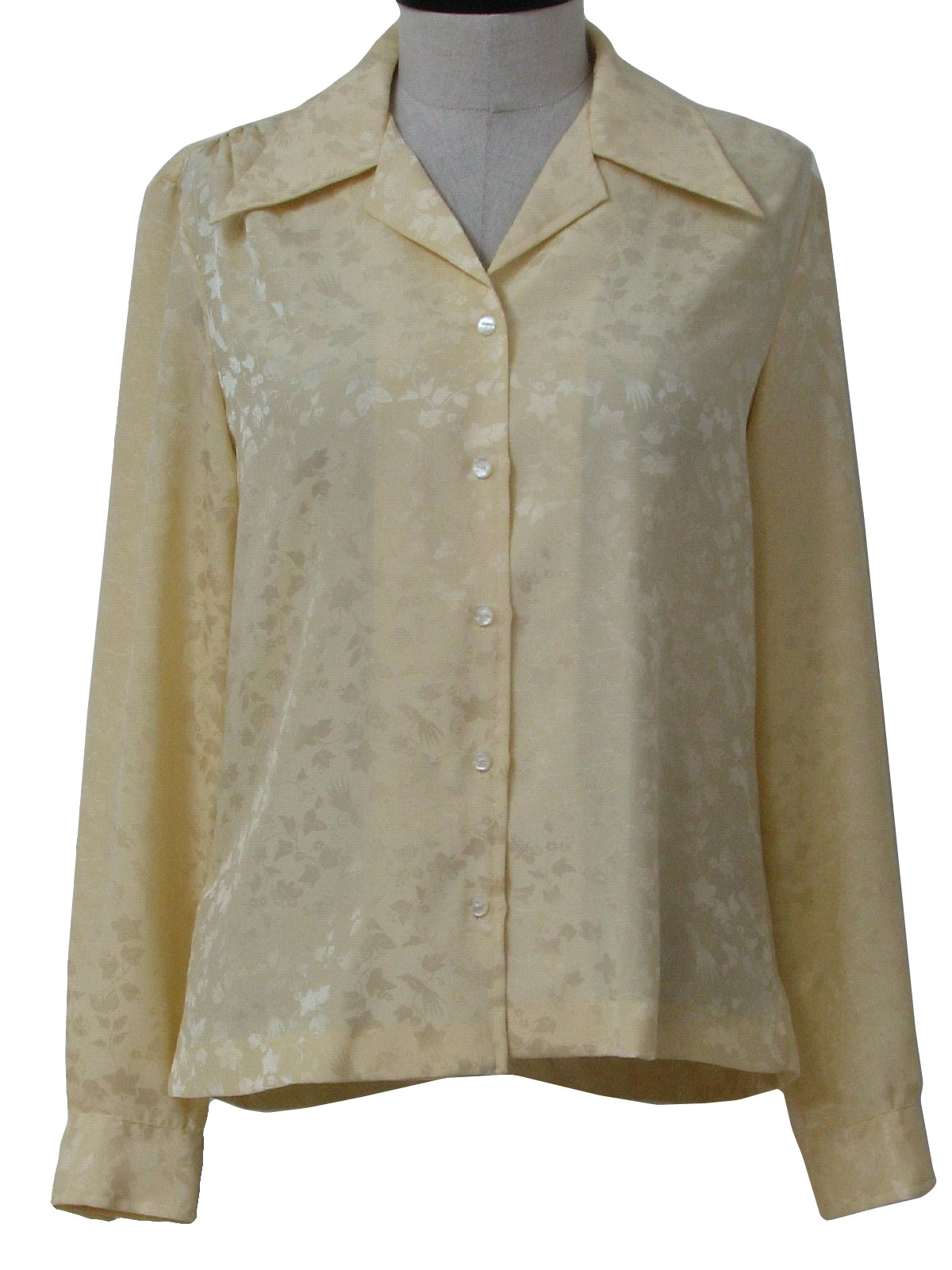 Retro 1970's Shirt (Loubella) : 70s -Loubella- Womens silky polyester ...