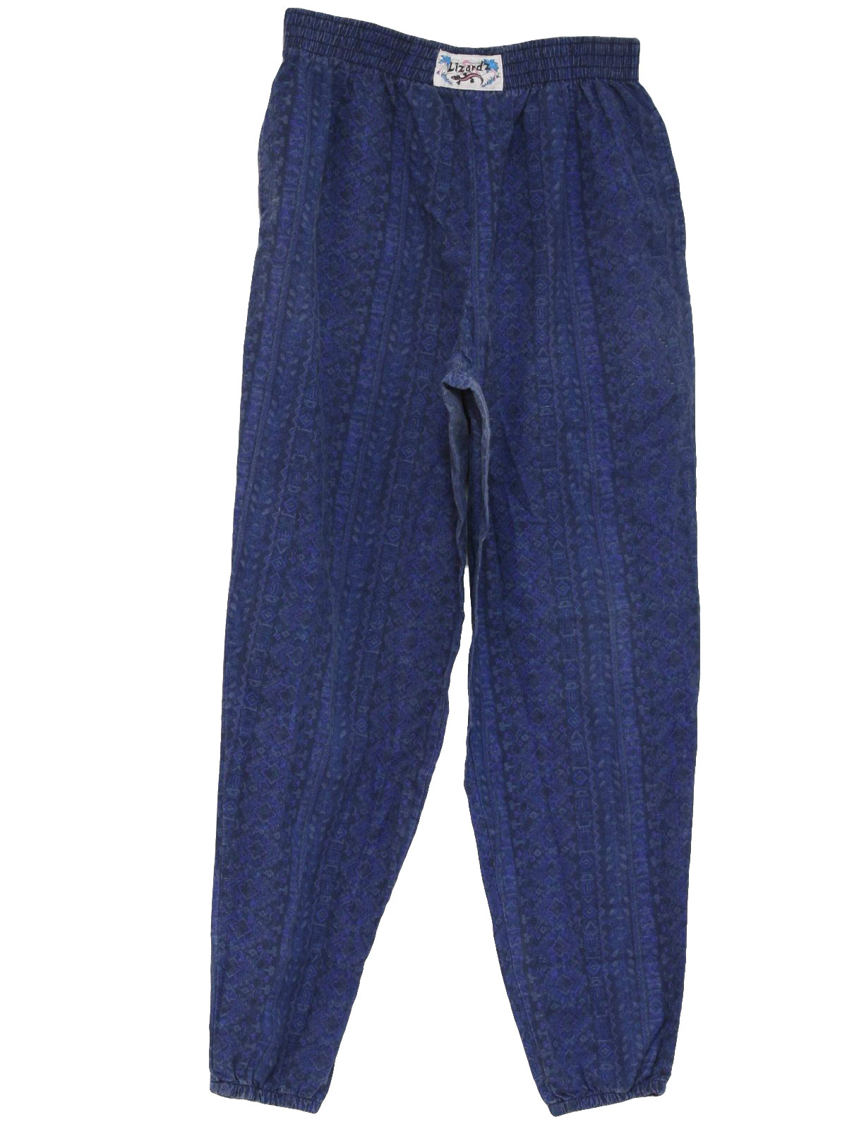 Lizard 80's Vintage Pants: 80s -Lizard- Mens shaded blue, grey and ...