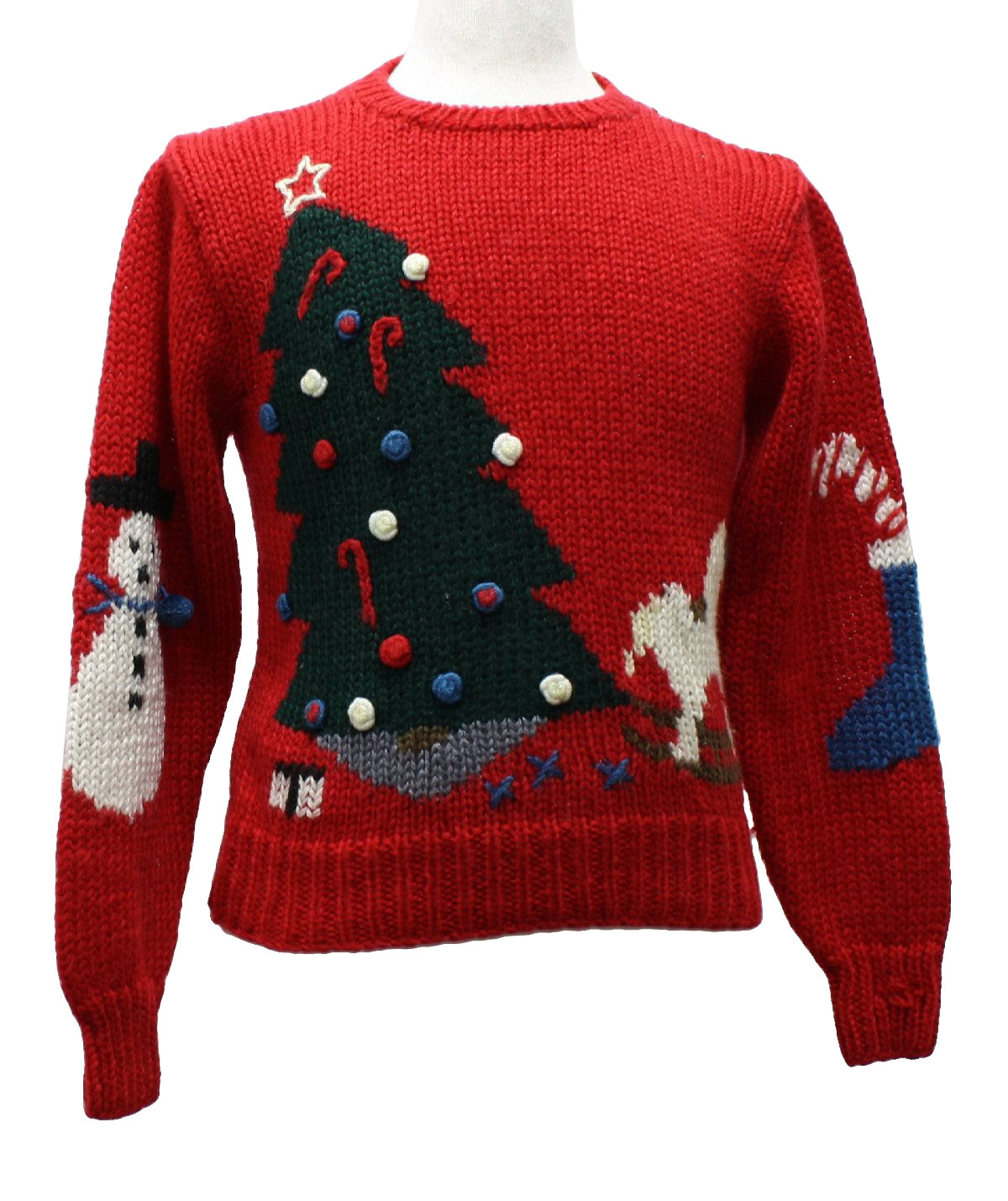 Vintage 80s Womens Ugly Christmas Sweater: 80s authentic vintage -Van ...