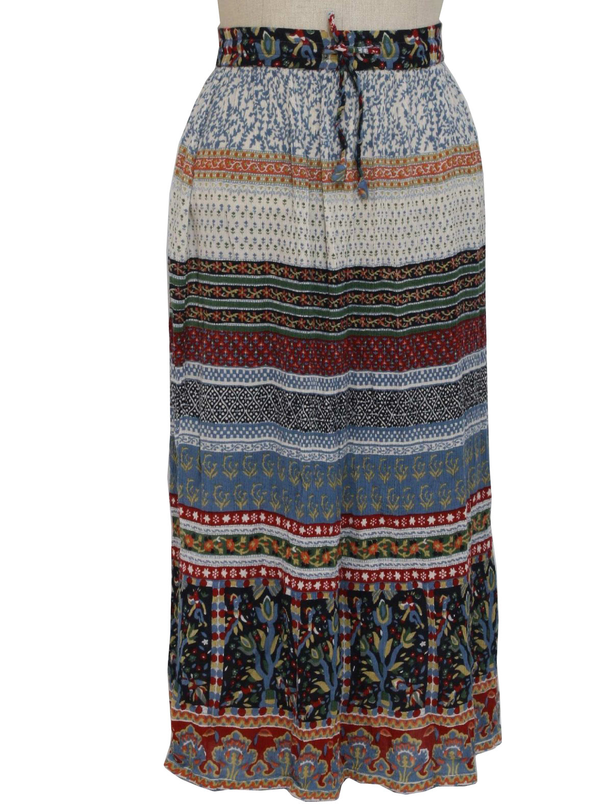 Retro 90s Hippie Skirt (Orvis) : 90s -Orvis- Womens shaded blue, green ...