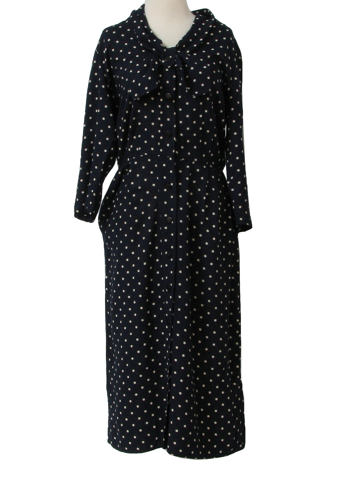 Retro 40s Dress (Nelly Don) : 40s -Nelly Don- Womens blue and white ...