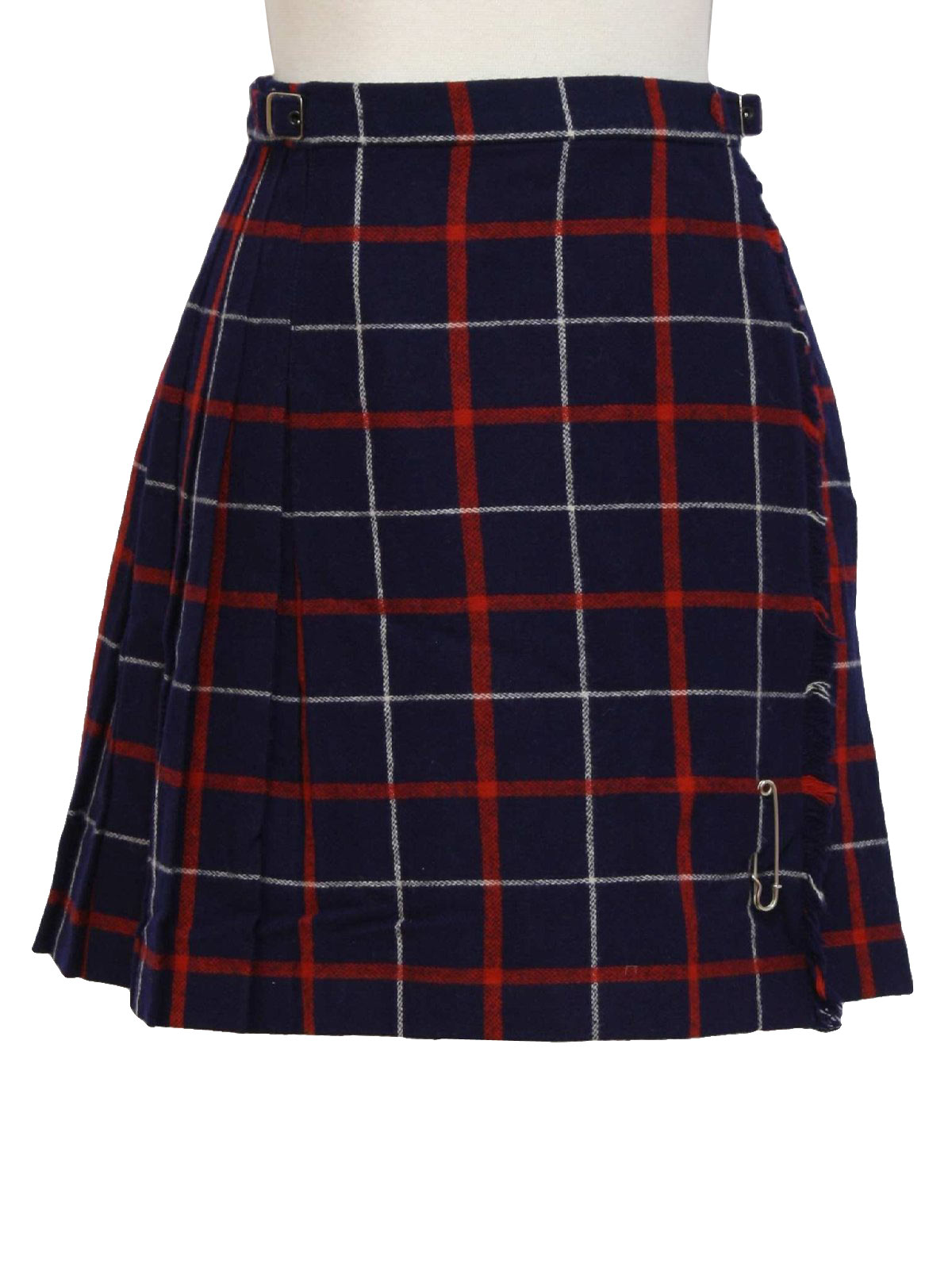 Retro 70s Wool Skirt (Made in Scotland) : 70s -Made in Scotland- Womens ...