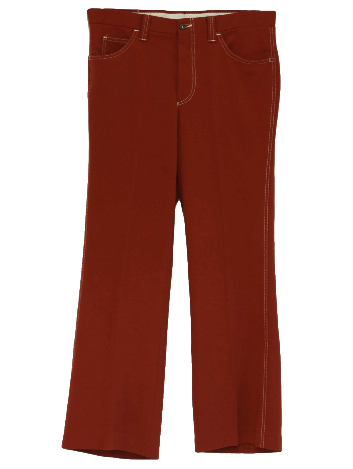 1970s Vintage Flared Pants / Flares: 70s -Levis- Mens burnt orange ...