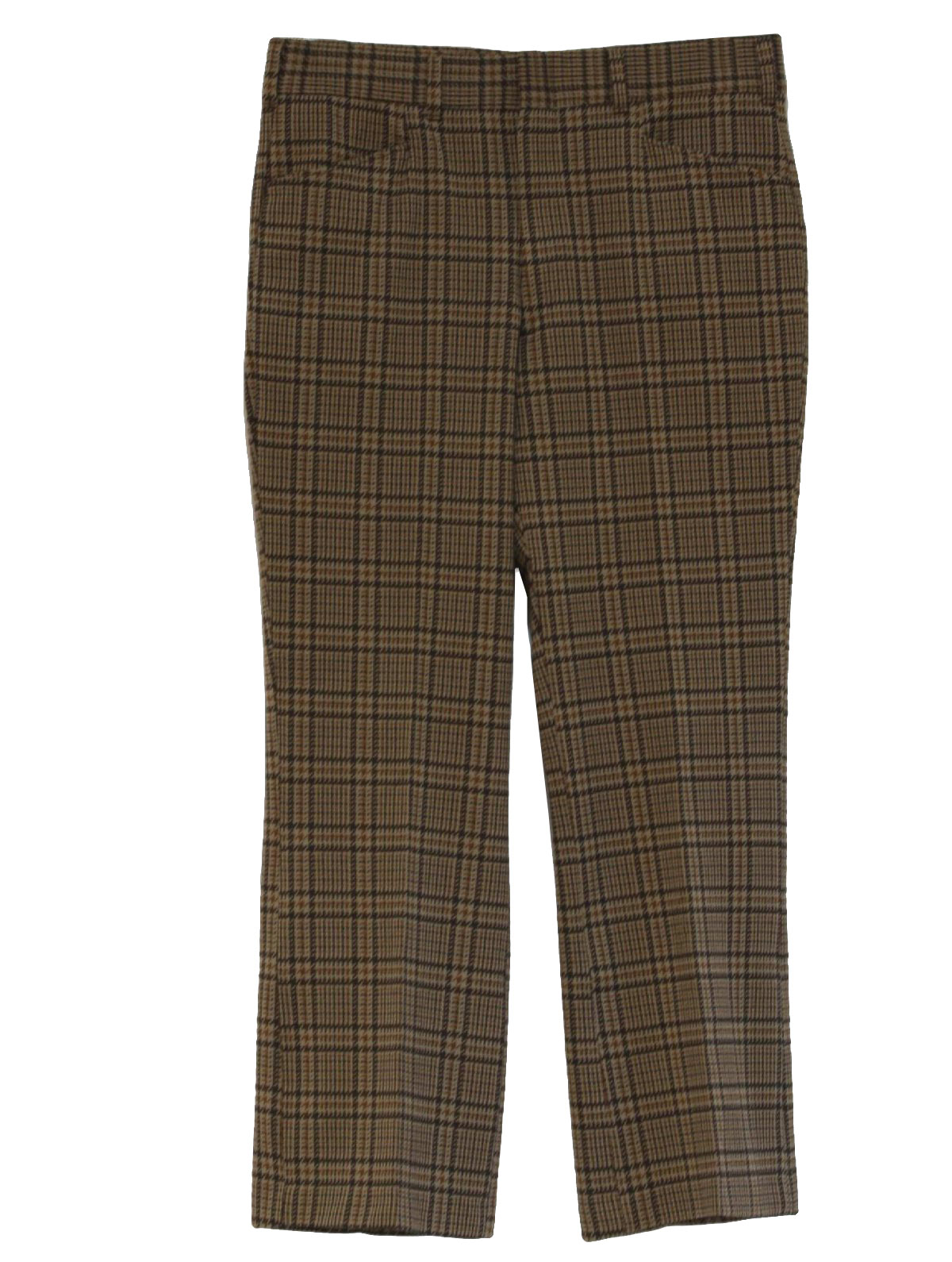 Retro 70's Pants: 70s -Kings Road- Mens dark brown, tan and burnt ...