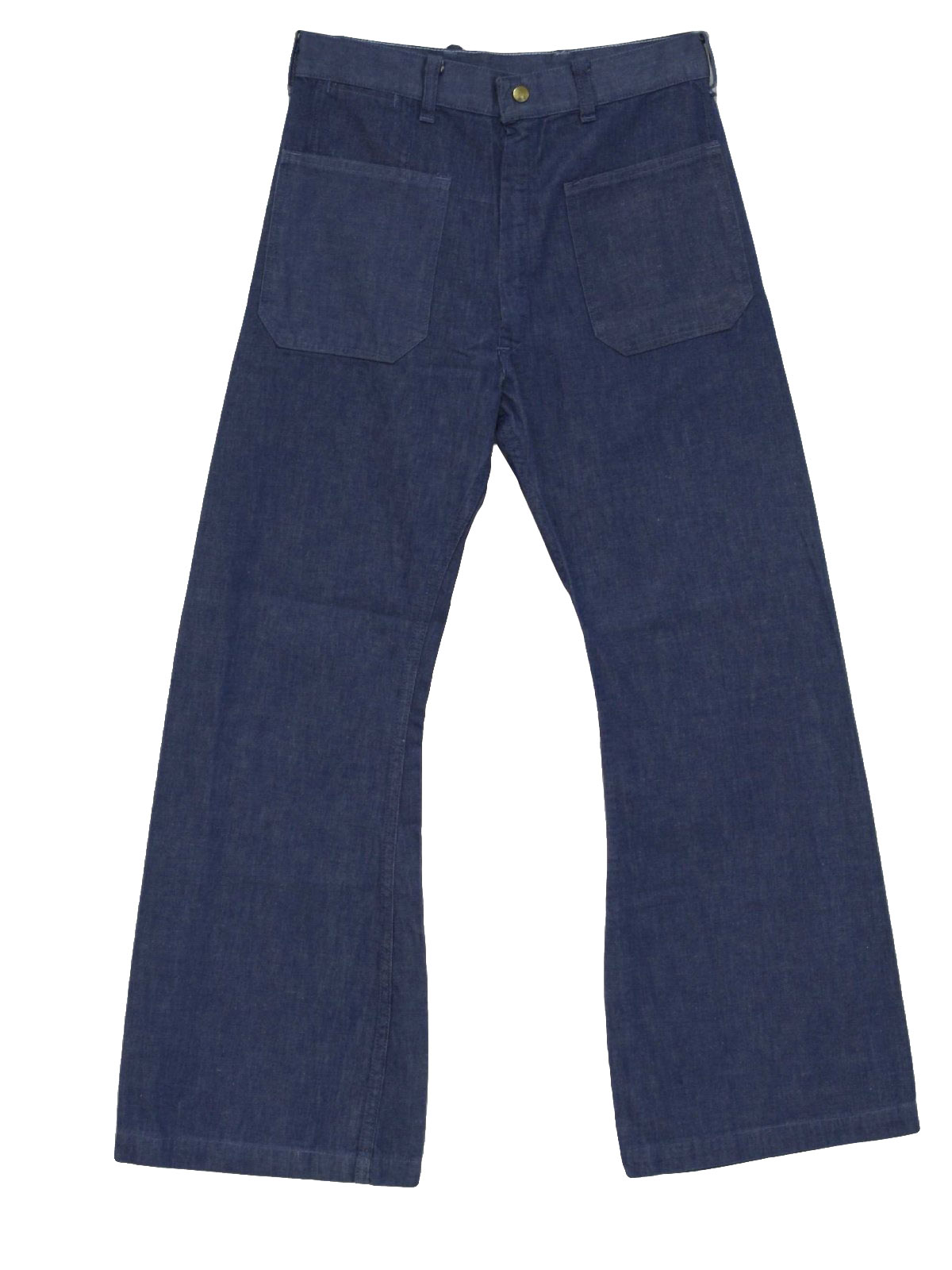 1960s Bellbottom Pants: 60s -No Label- Womens cotton bellbottom jeans ...
