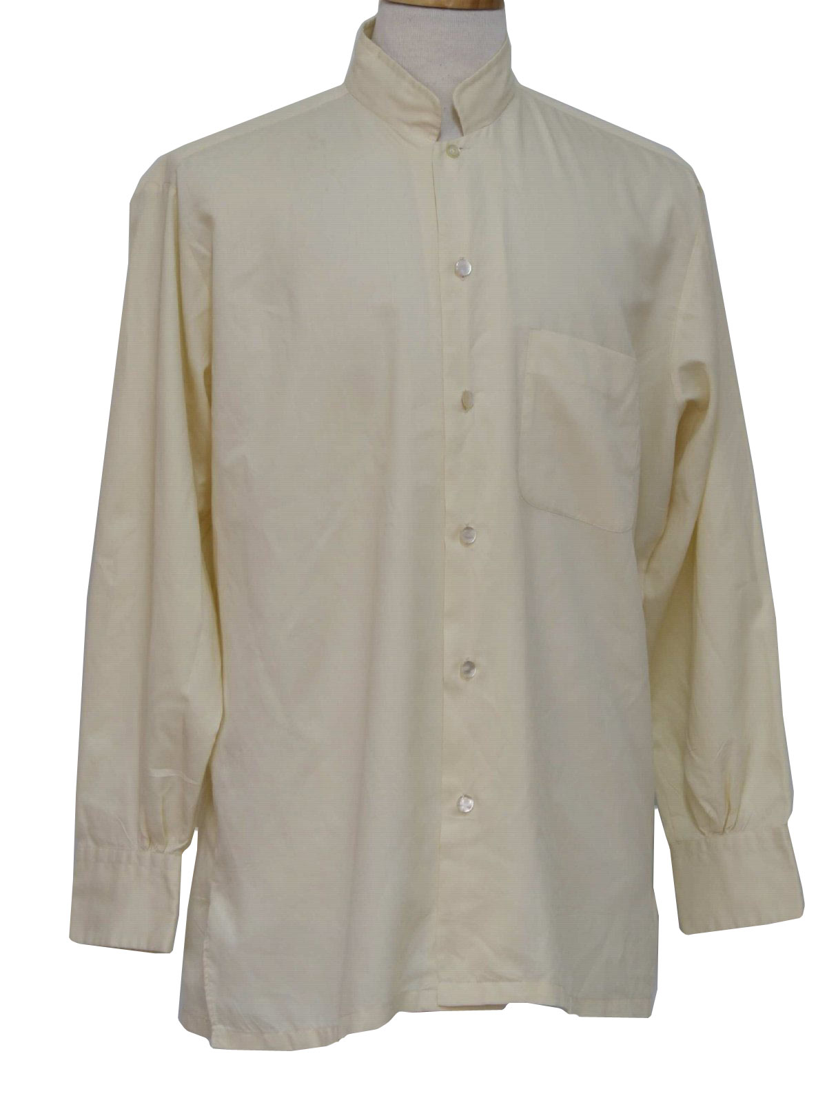 Kentfield Nehru 60's Vintage Shirt: 60s -Kentfield Nehru- Mens creamy ...