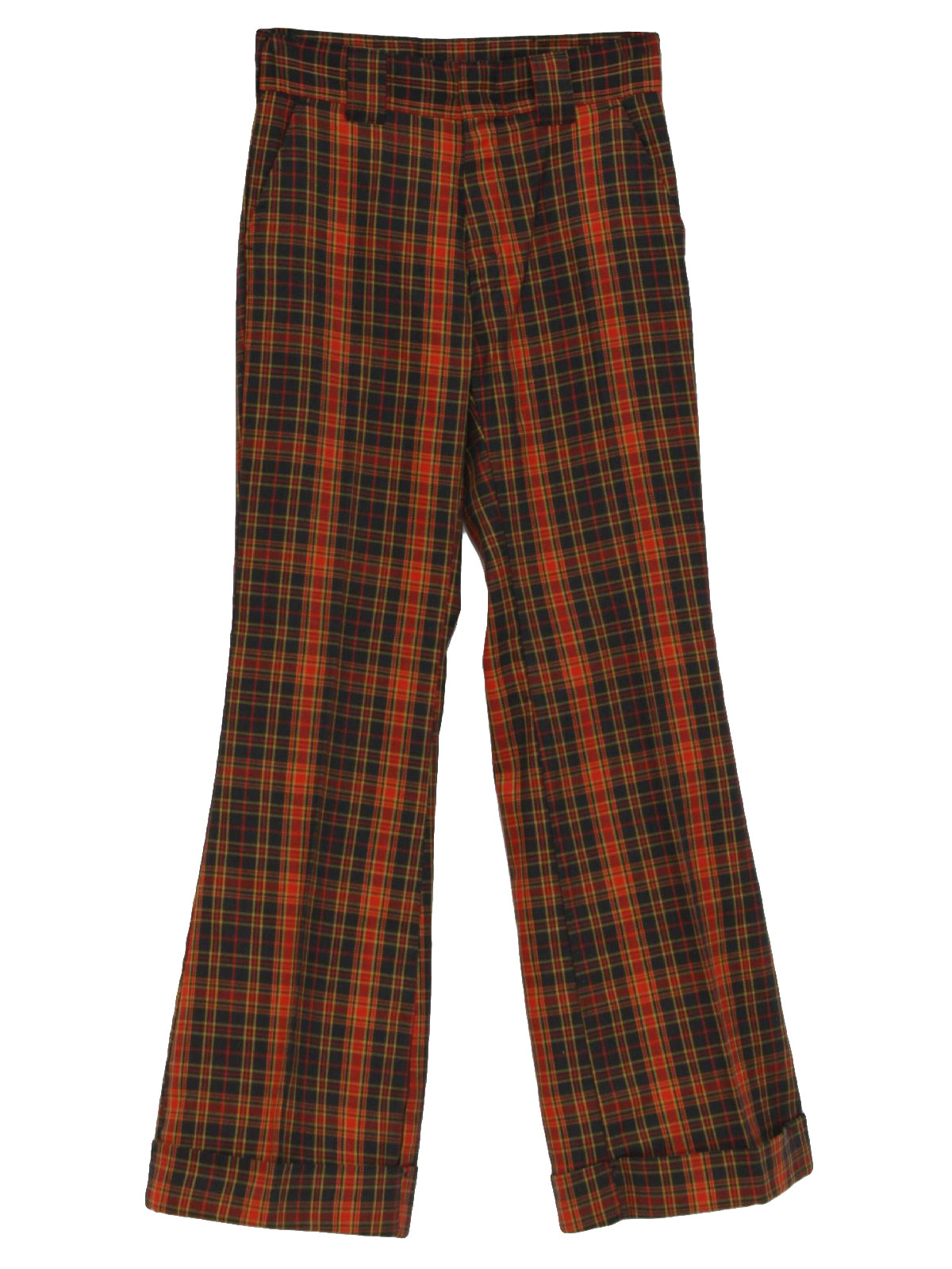 plaid bell bottoms mens