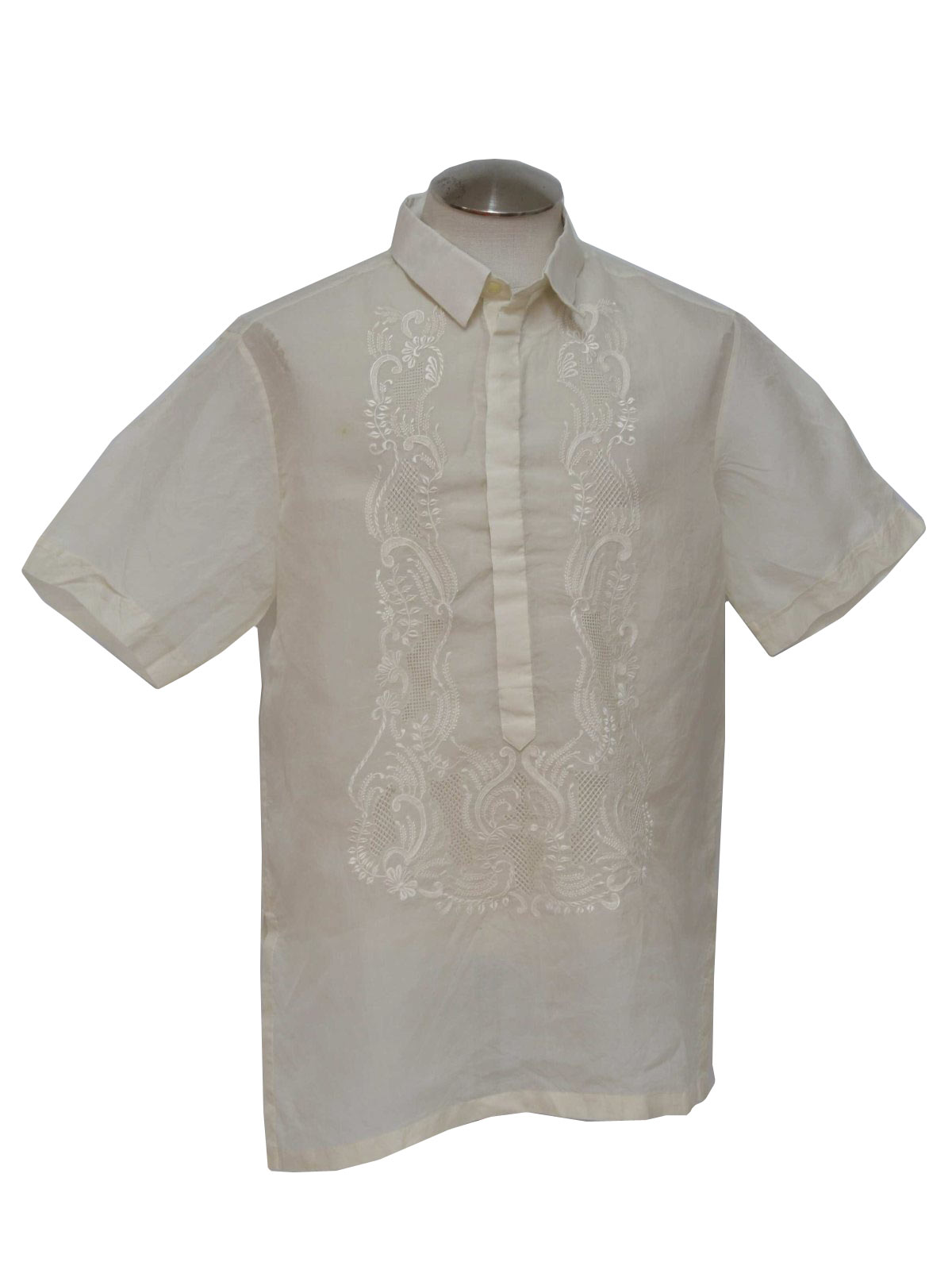 Retro 1970's Guayabera Shirt (Barong Filipino) : 70s -Barong Filipino ...