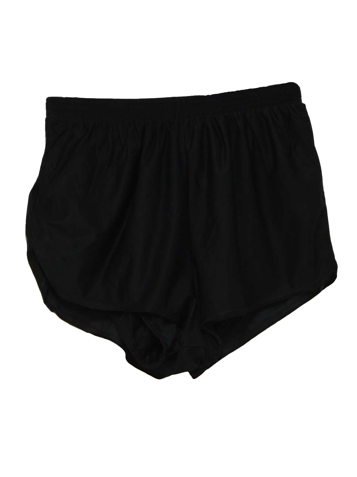 80's Vintage Shorts: 80s -Ricks- Mens black nylon, brief lined super ...