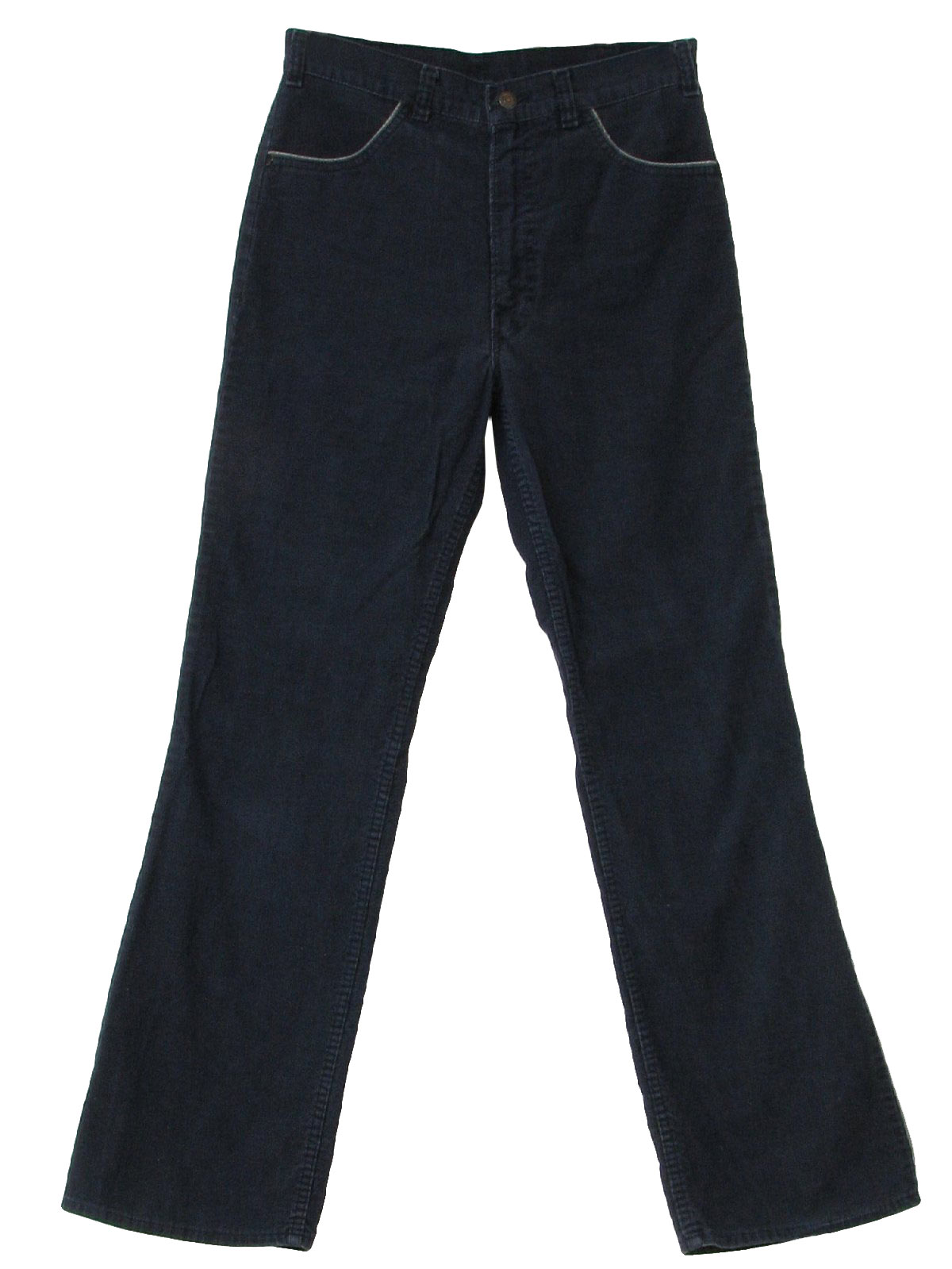 Vintage 1980's Pants: Early 80s -Levis- Womens navy blue cotton ...
