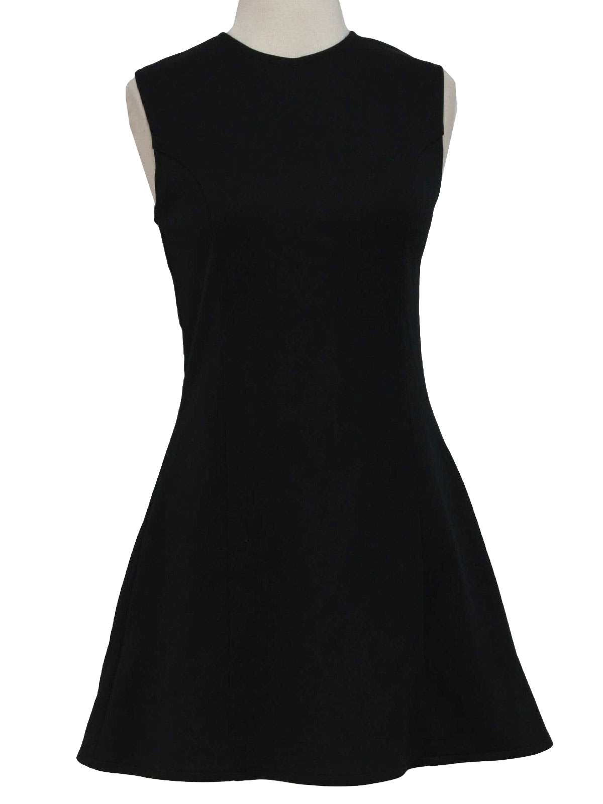 1970s Sears Fashions Mini Dress: 70s -Sears Fashions- Womens black ...