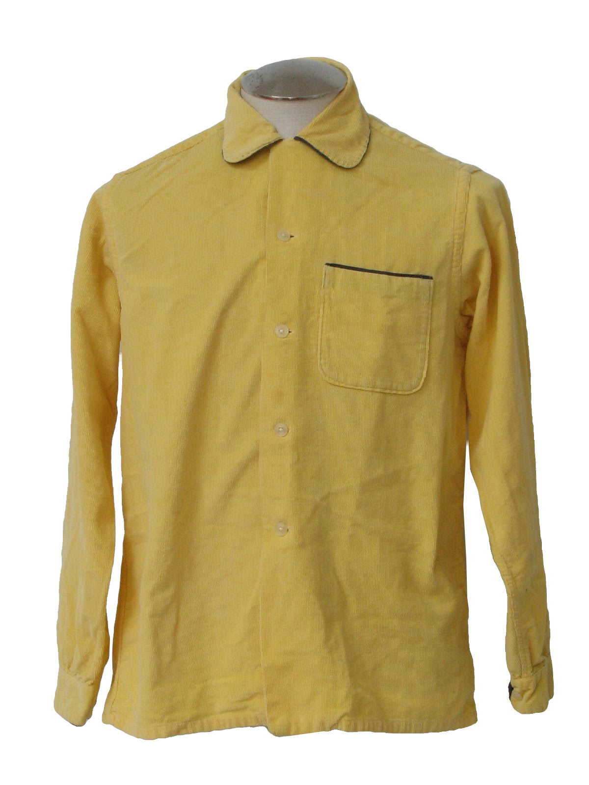 Retro 50's Shirt: 50s style (made in early 60s) -Marlboro- Mens butter ...