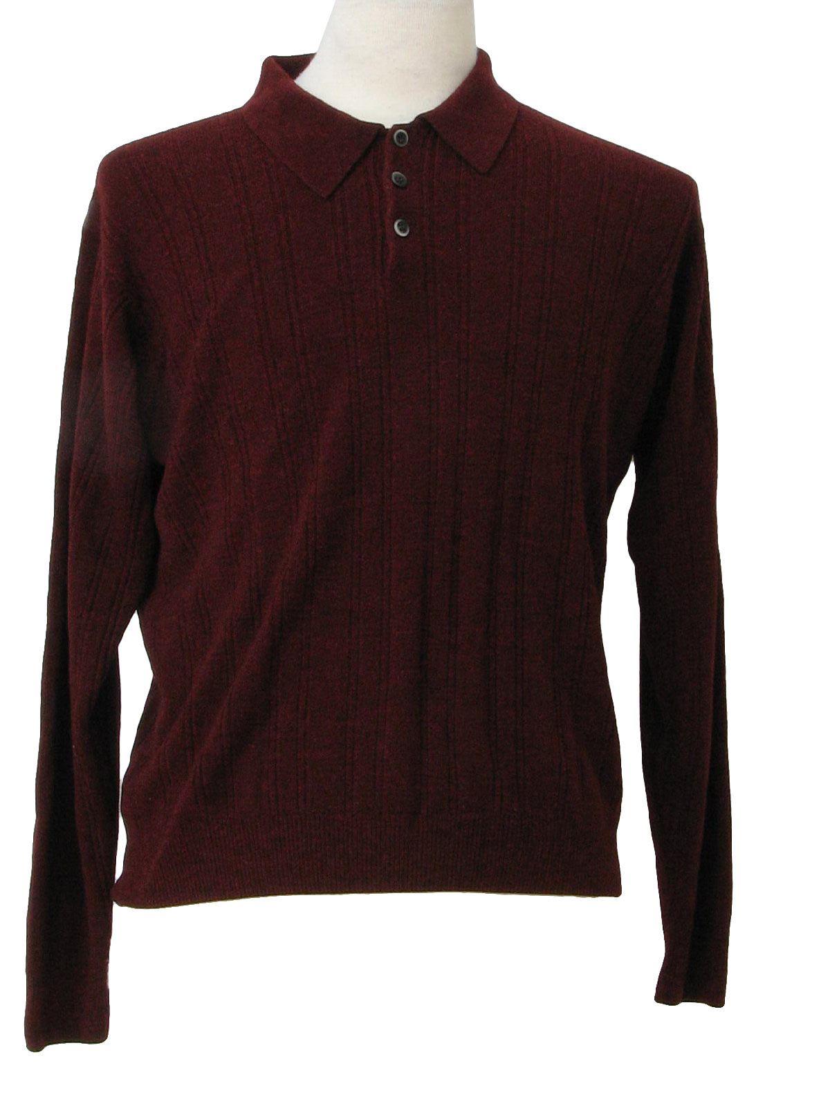 Dockers Eighties Vintage Knit Shirt: 80s -Dockers- Mens heather maroon ...