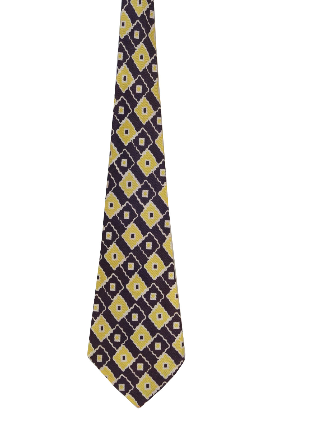1940's Retro Neck Tie: 40s -Dolder Crown Ties by Sherman- Mens navy ...