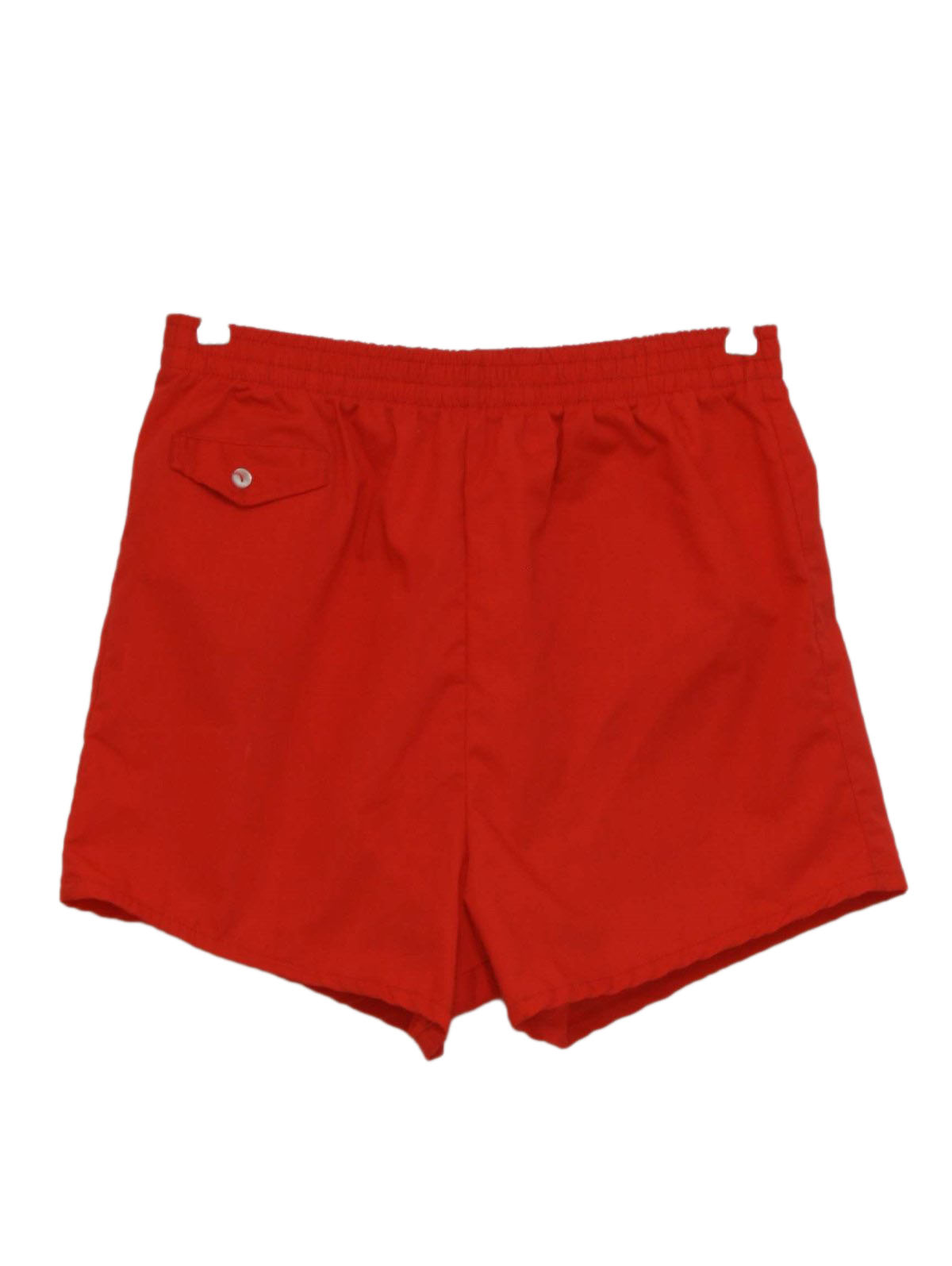 1970's Swimsuit/Swimwear (Care Label): 70s -Care Label- Mens red ...