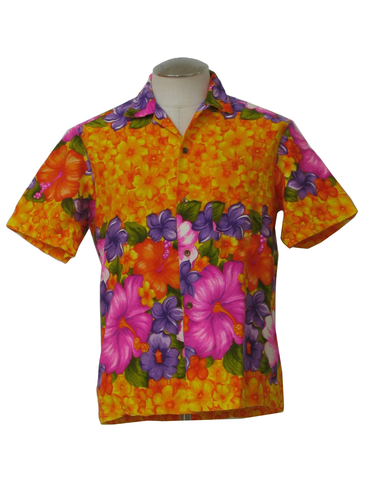 Vintage 1960's Hawaiian Shirt: 60s -Hawaiian Togs- Mens bright shades ...