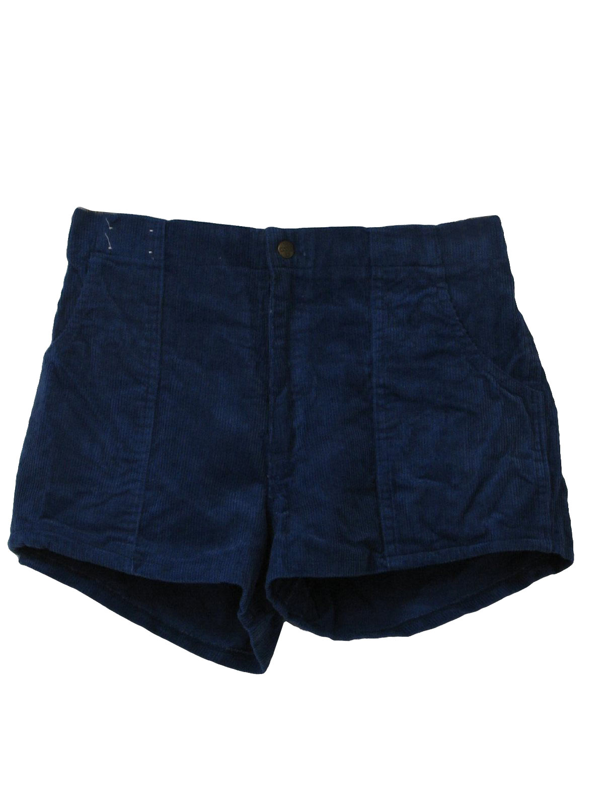 Retro 1970s Shorts: 70s -Weeds- Mens blue cotton and polyester blend ...