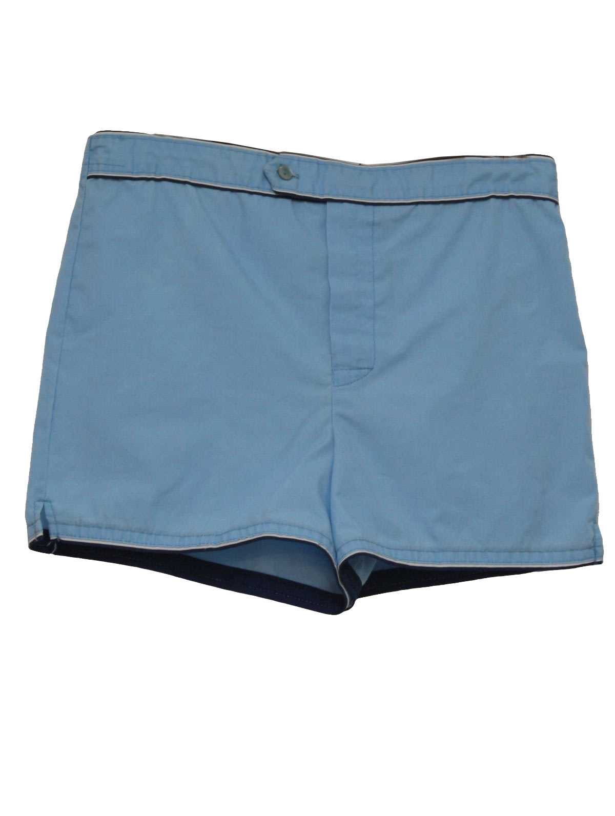 Vintage JCPenney 1980s Shorts: 70s -JCPenney- Mens light blue, dark ...