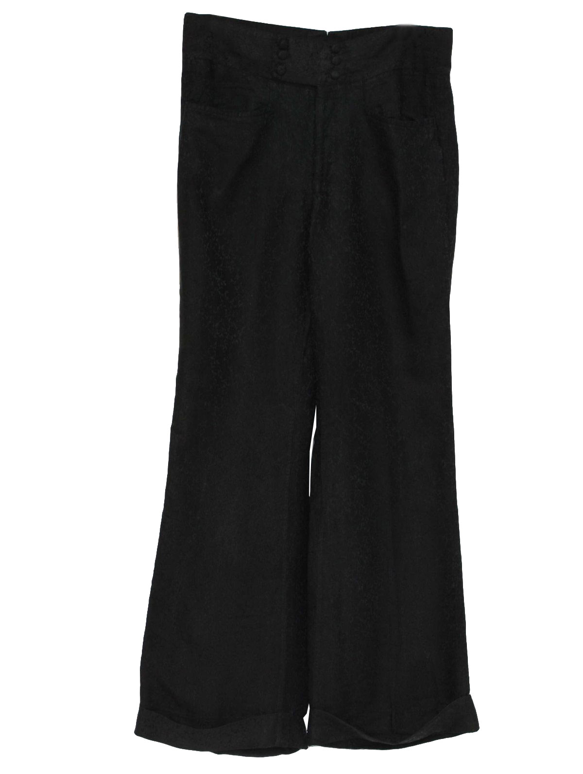 Vintage 60's Flared Pants / Flares: 60s -No Label- Mens amazing black ...