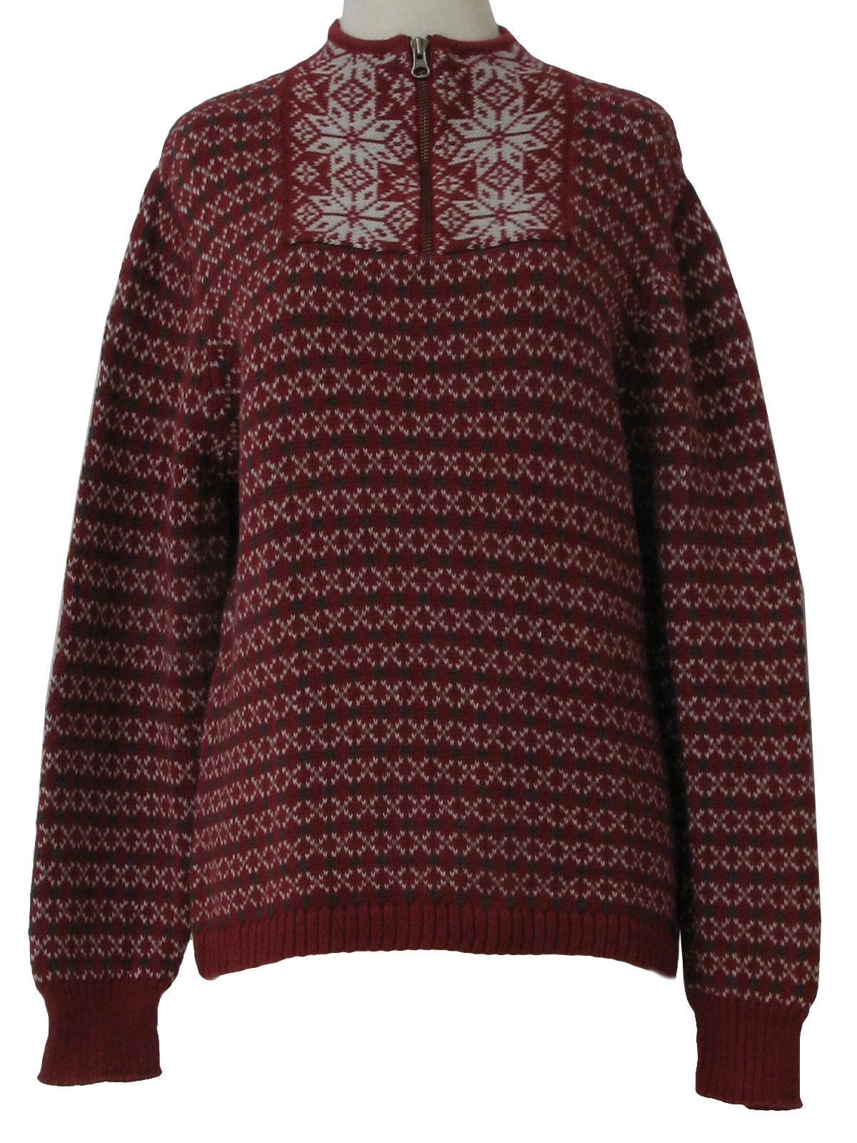 1990's Retro Sweater: 90s or newer -Woolrich- Womens dusty red ...
