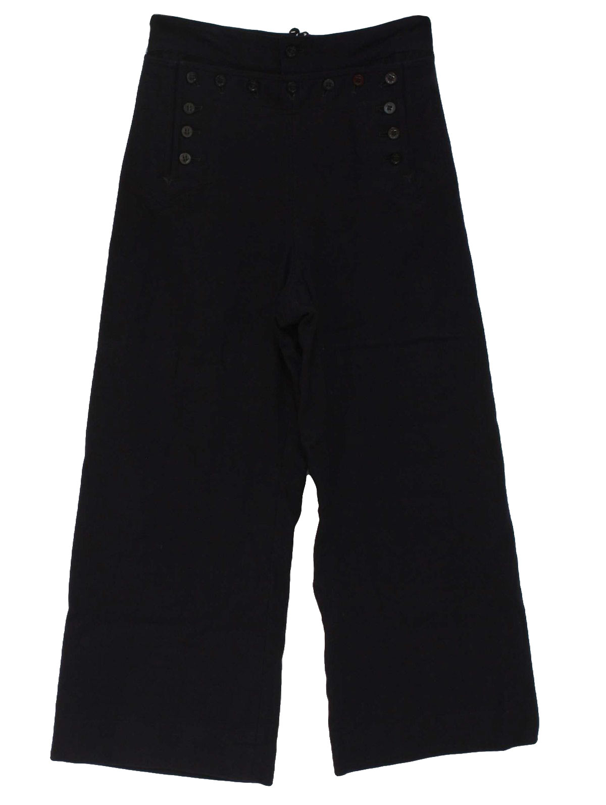 1970's Retro Bellbottom Pants: 70s -US Navy- Mens midnight blue soft ...